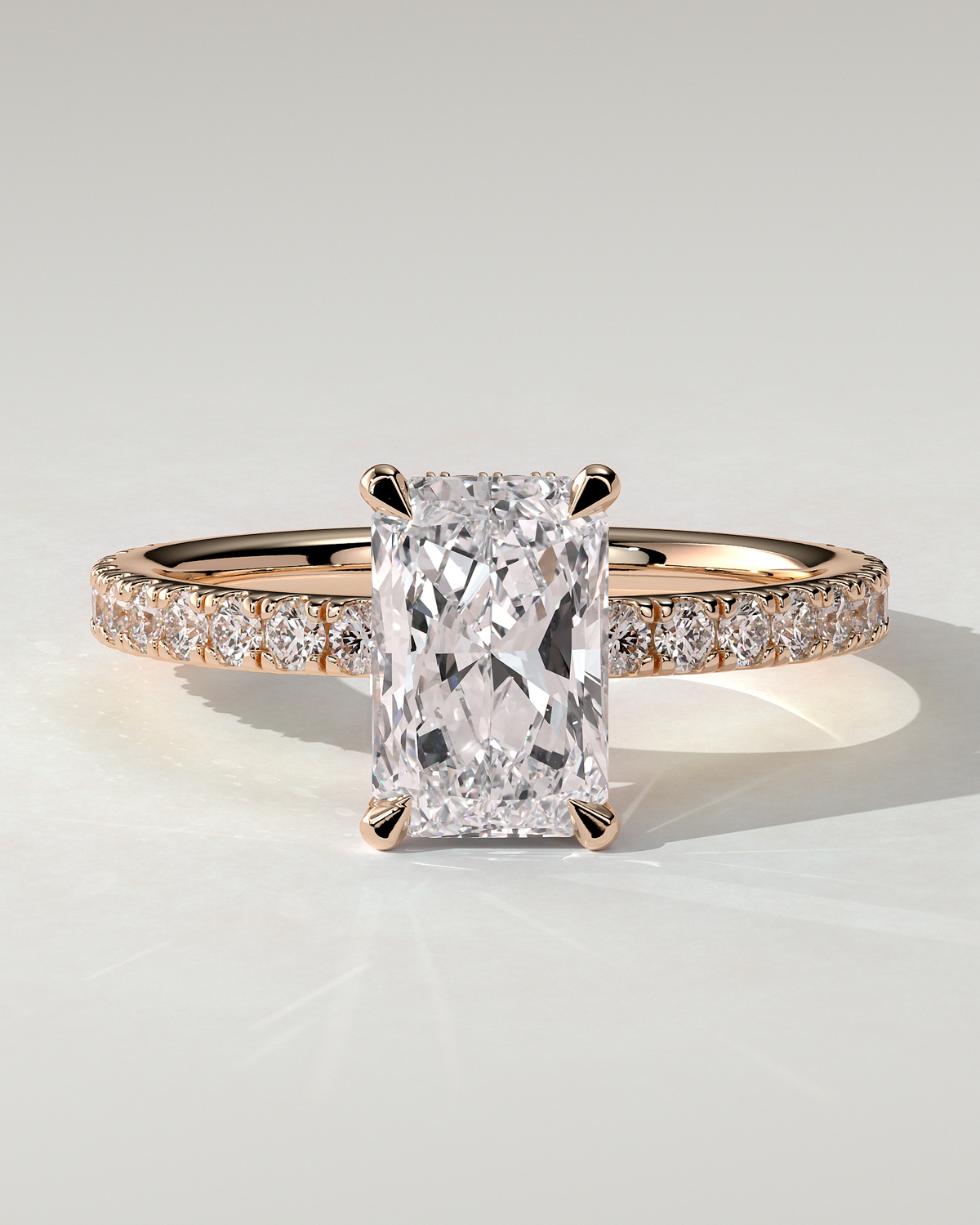 Ellie Solitaire Radiant Ring
