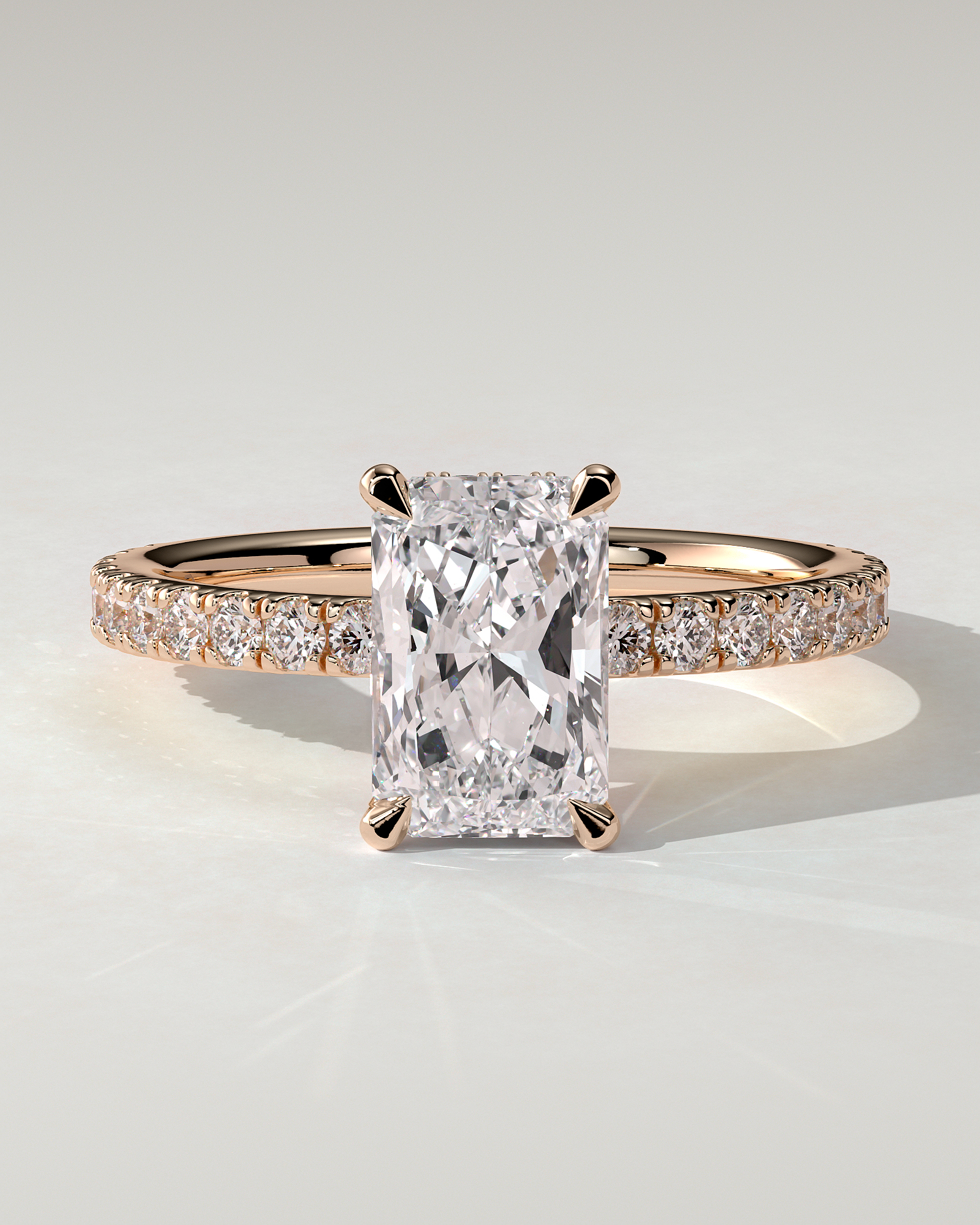 Ellie Solitaire Radiant Ring