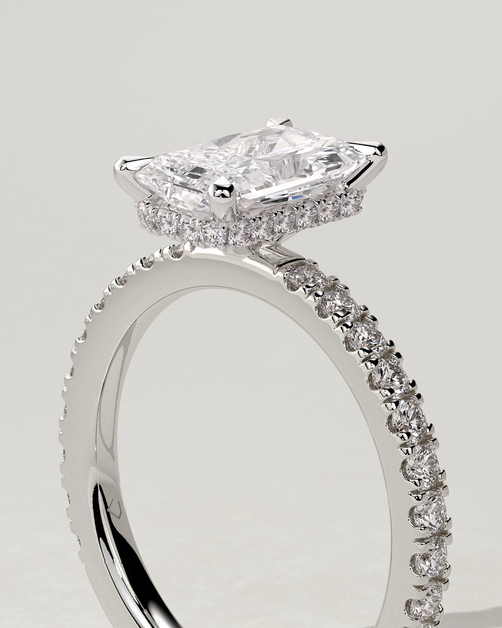 Ellie Solitaire Radiant Ring