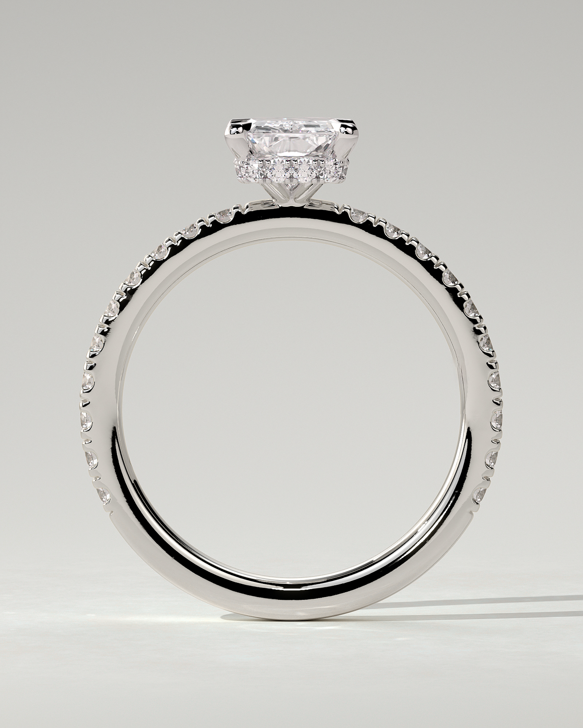 Ellie Solitaire Radiant Ring