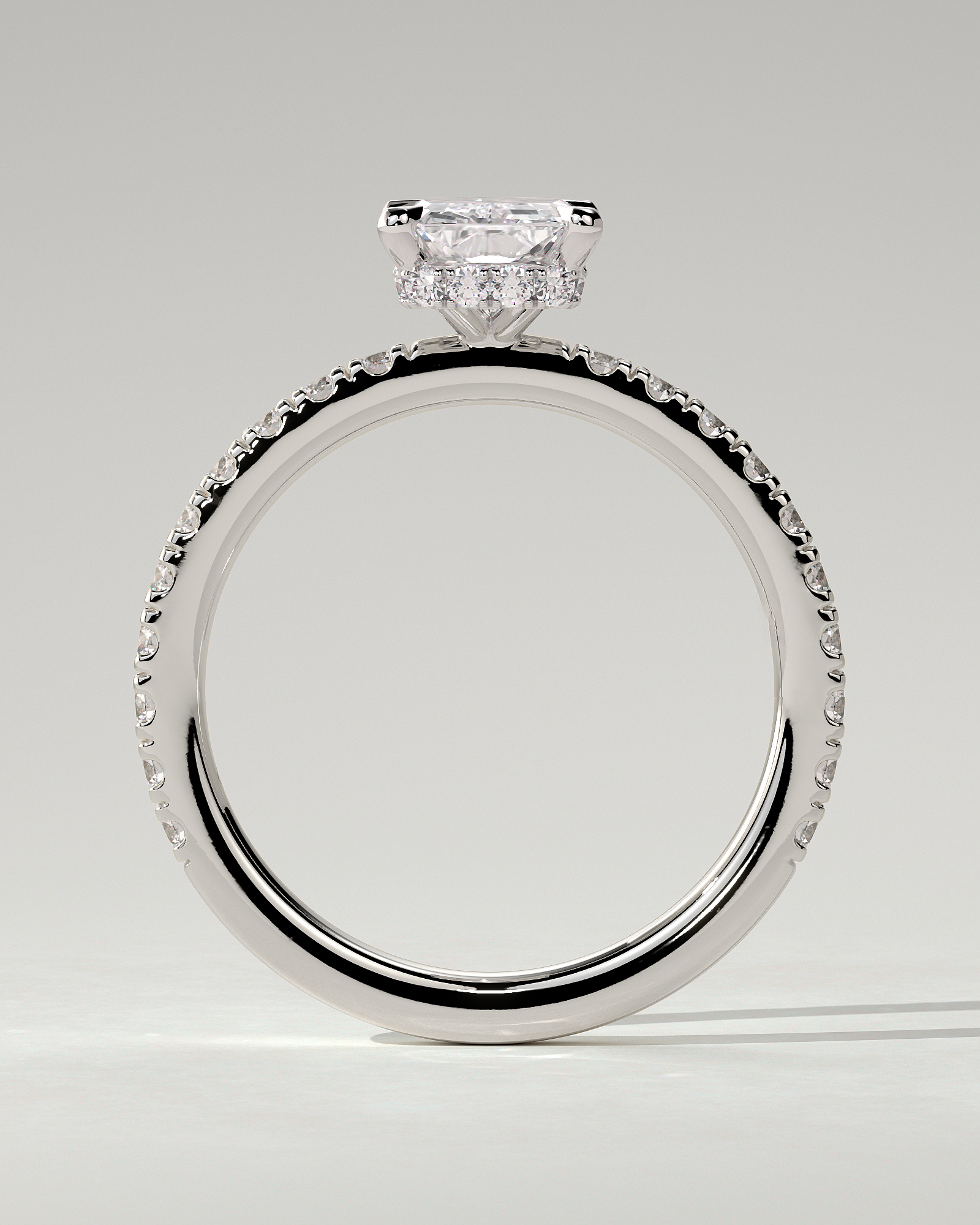 Ellie Solitaire Radiant Ring