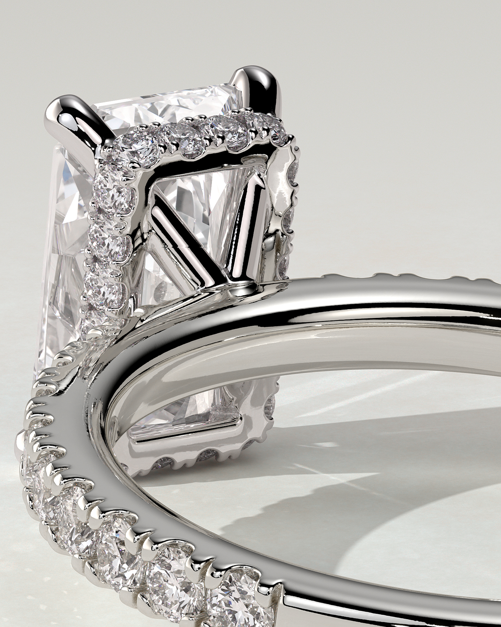 Ellie Solitaire Radiant Ring