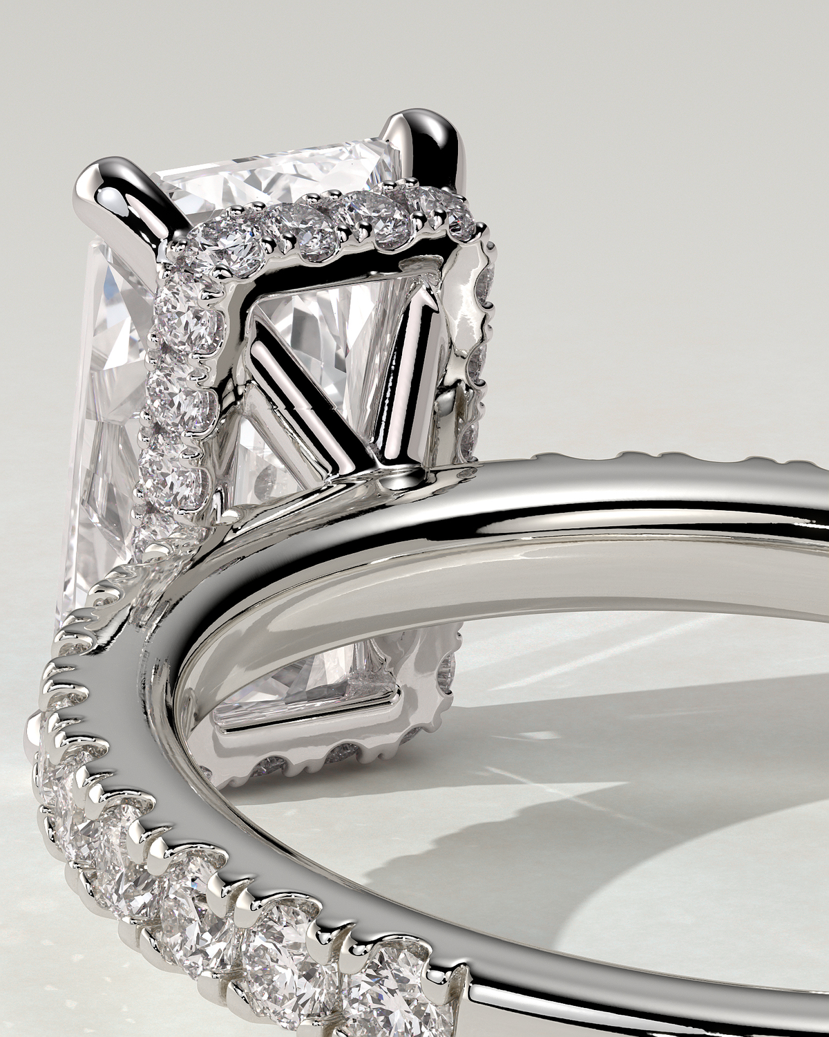 Ellie Solitaire Radiant Ring