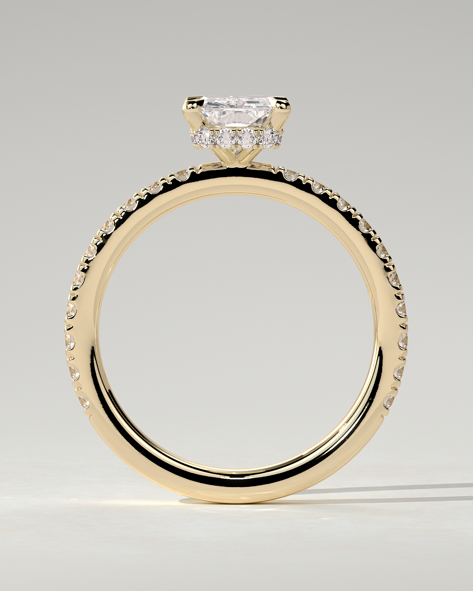 Ellie Solitaire Radiant Ring