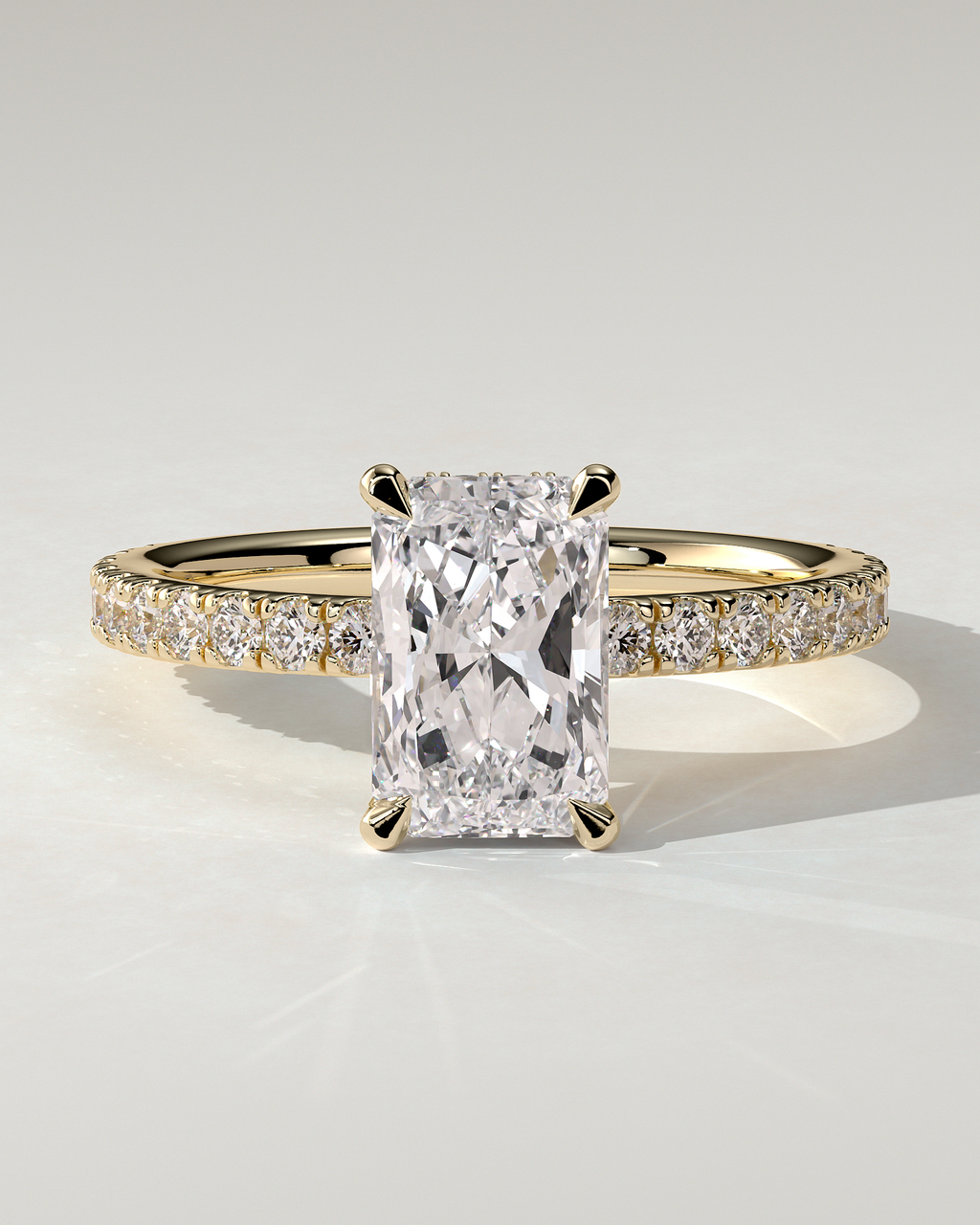 Ellie Solitaire Radiant Ring