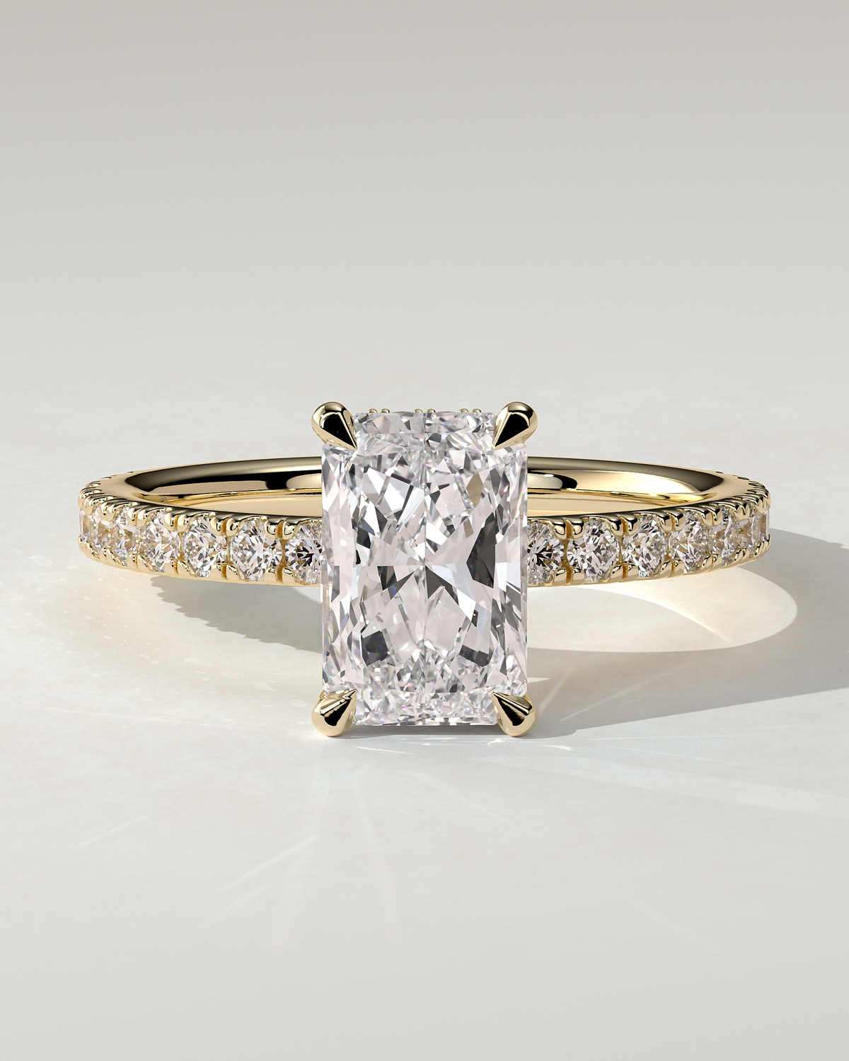 Ellie Solitaire Radiant Ring