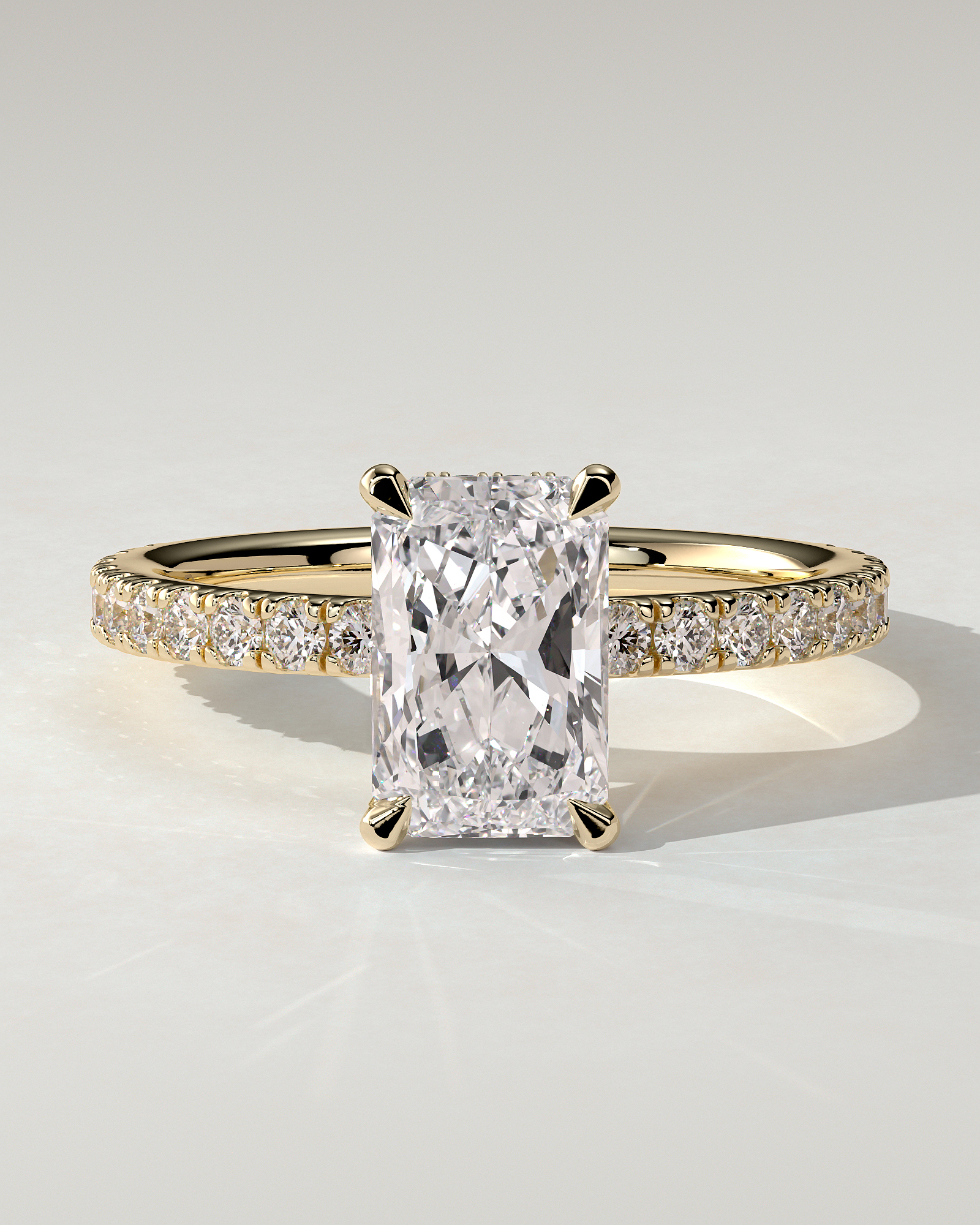 Ellie Solitaire Radiant Ring