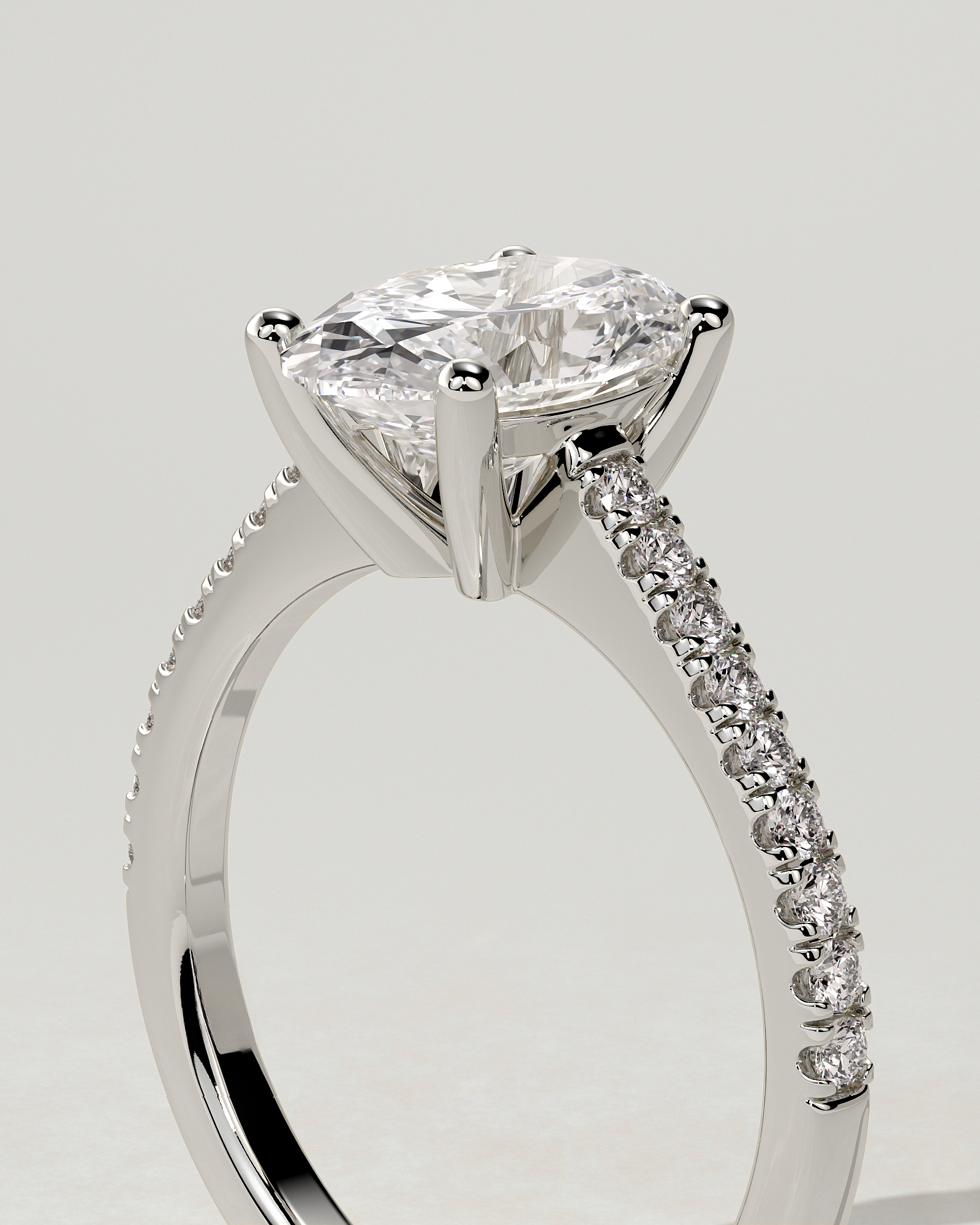 Eloise Solitaire Oval Ring