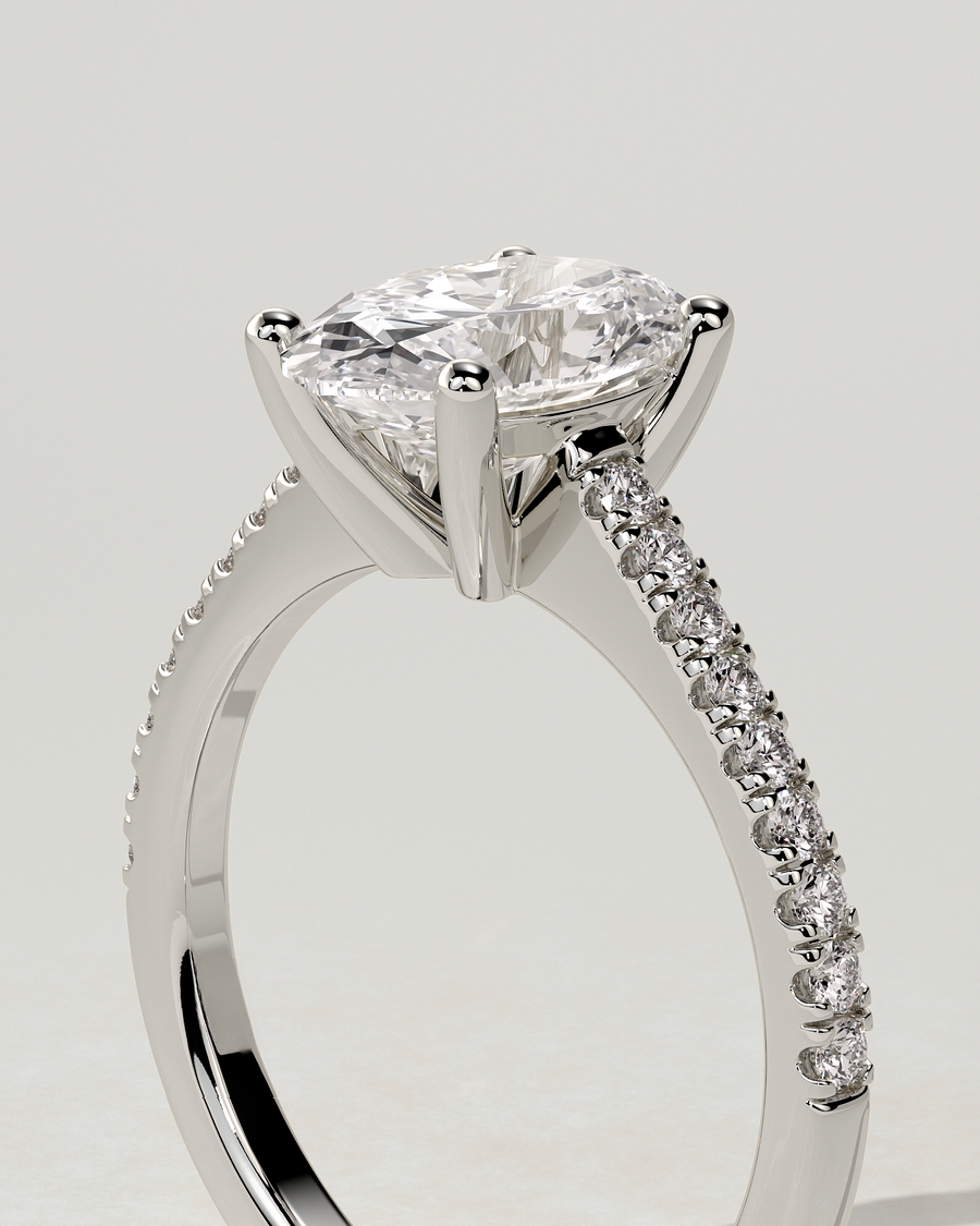 Eloise Solitaire Oval Ring