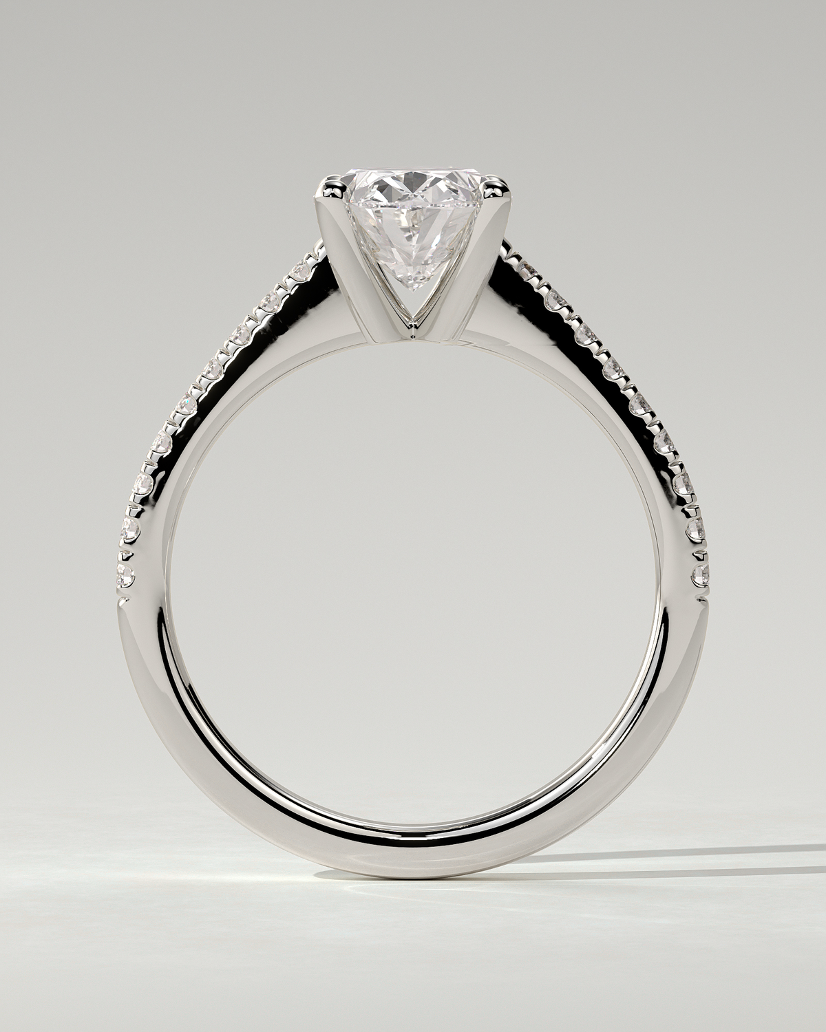Eloise Solitaire Oval Ring