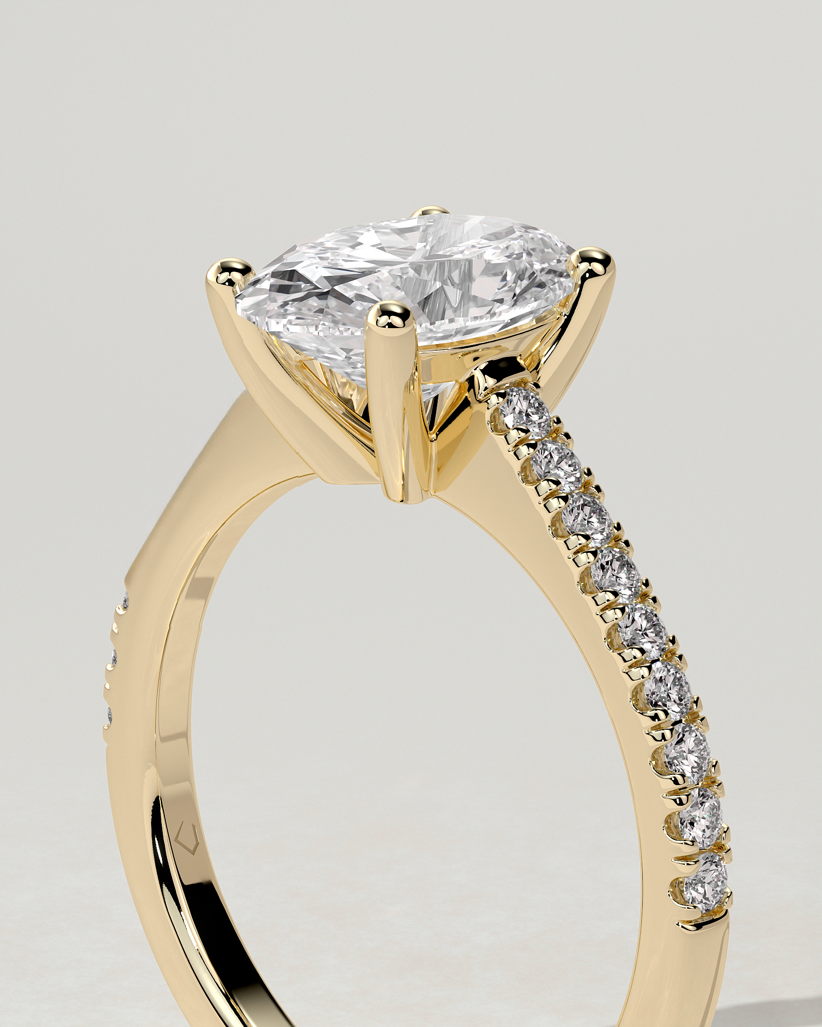 Eloise Solitaire Oval Ring