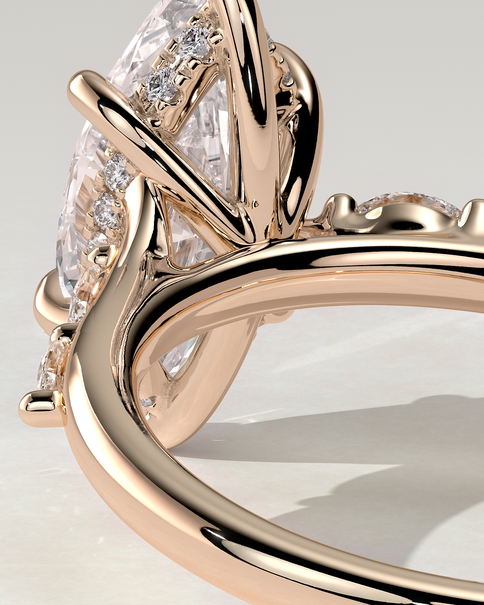 Elsie Solitaire Marquise Ring
