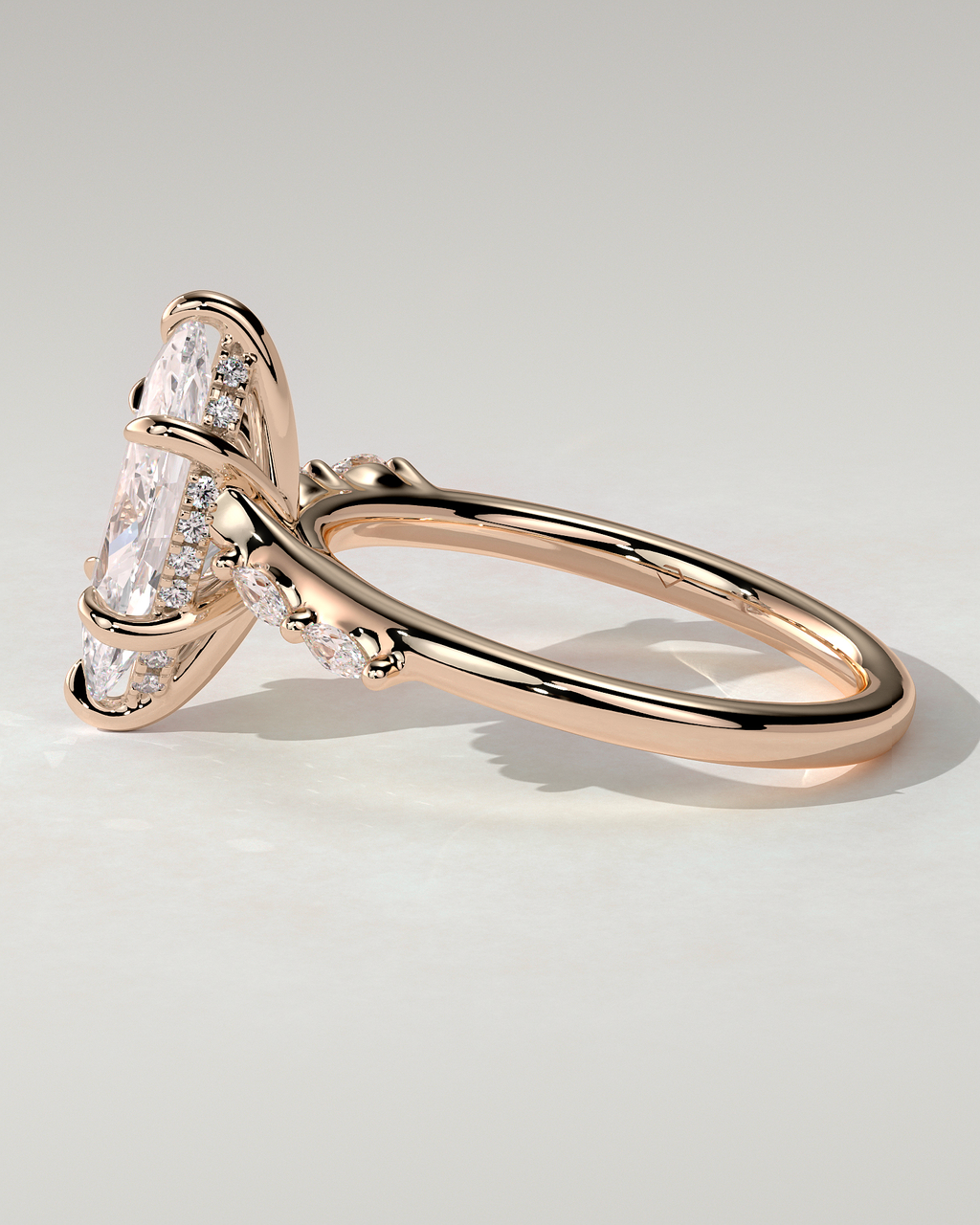 Elsie Solitaire Marquise Ring