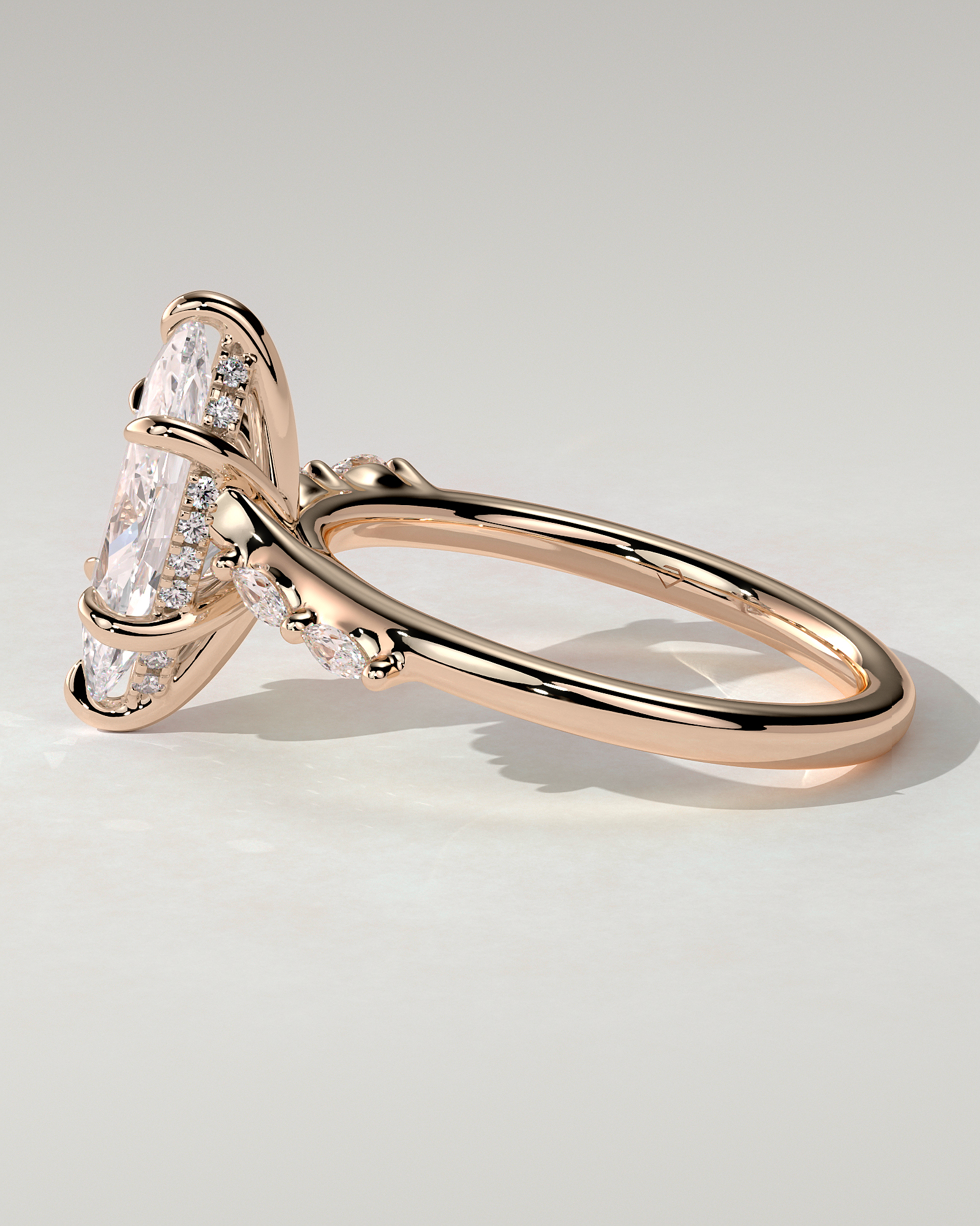 Elsie Solitaire Marquise Ring