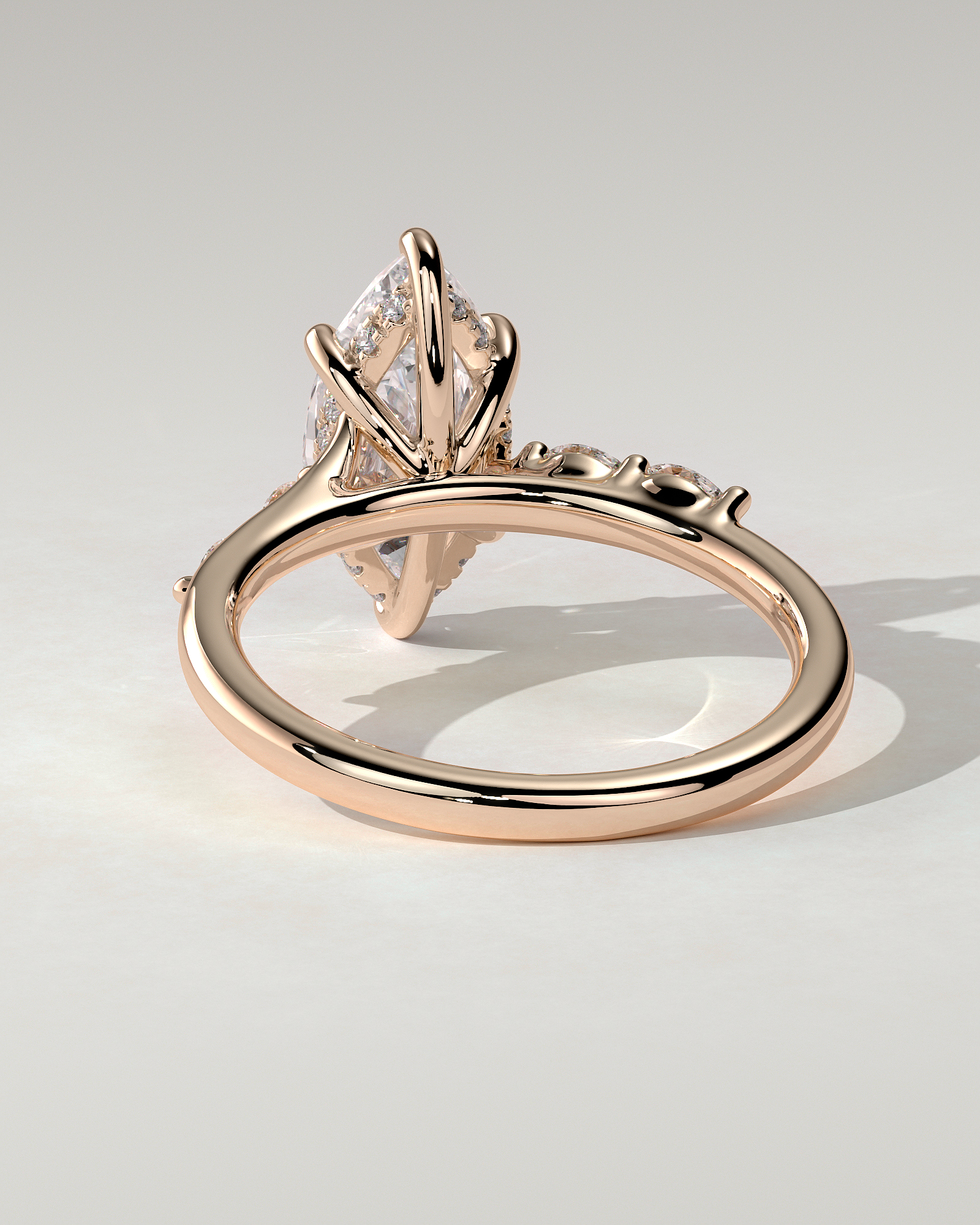 Elsie Solitaire Marquise Ring