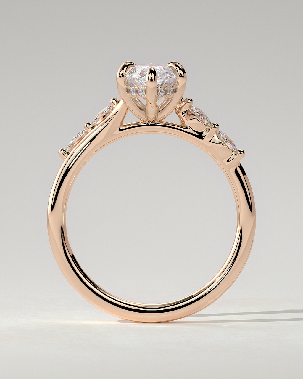 Elsie Solitaire Marquise Ring