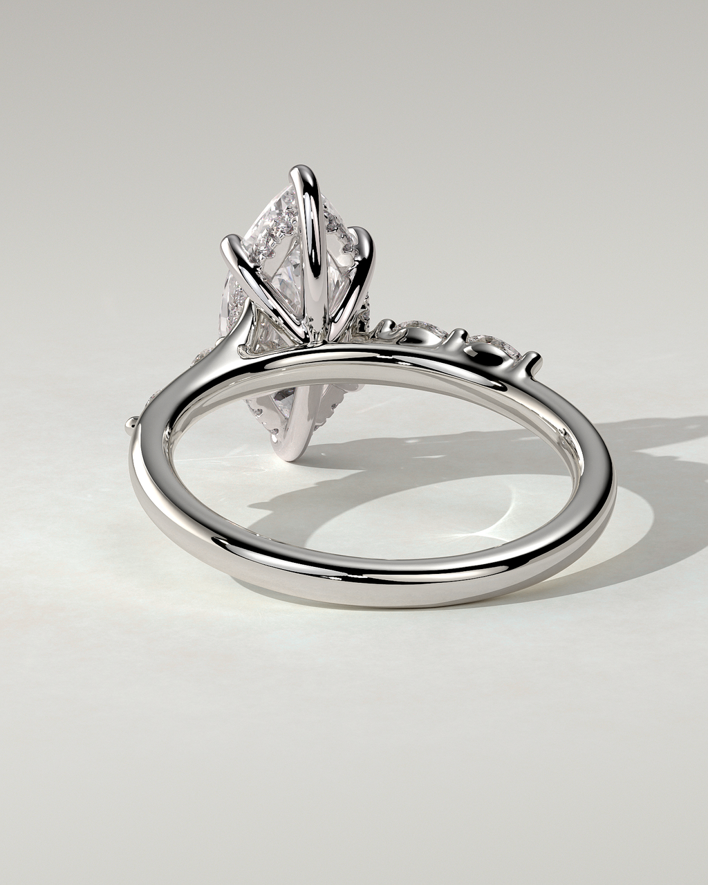 Elsie Solitaire Marquise Ring