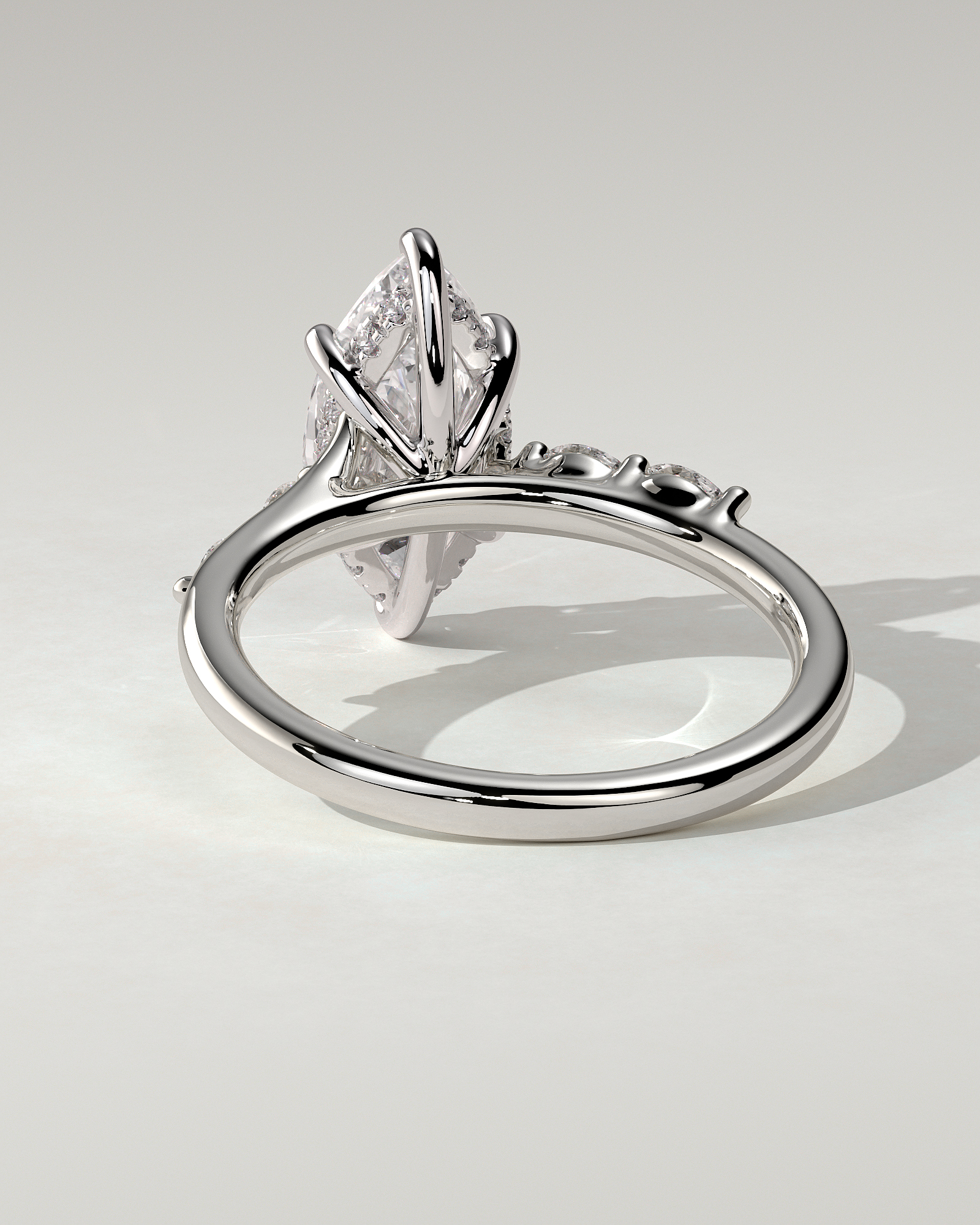 Elsie Solitaire Marquise Ring