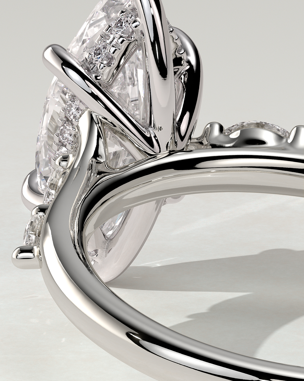 Elsie Solitaire Marquise Ring