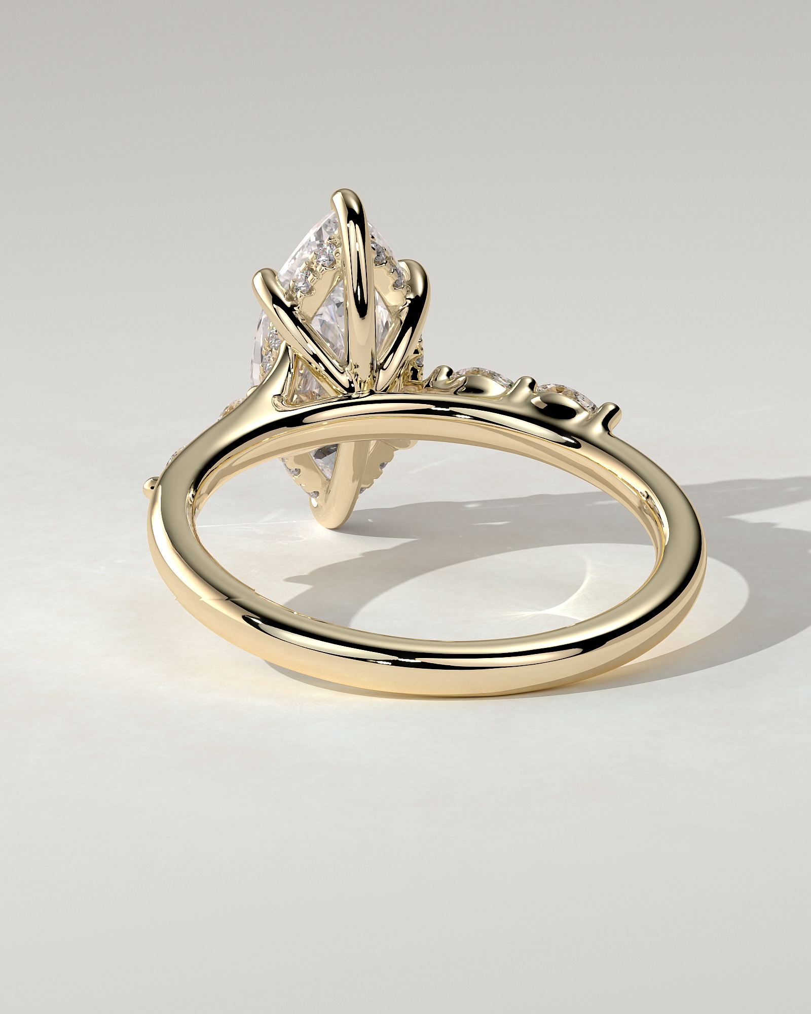 Elsie Solitaire Marquise Ring