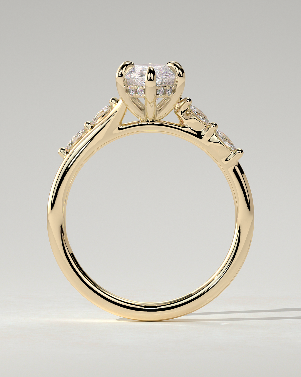 Elsie Solitaire Marquise Ring