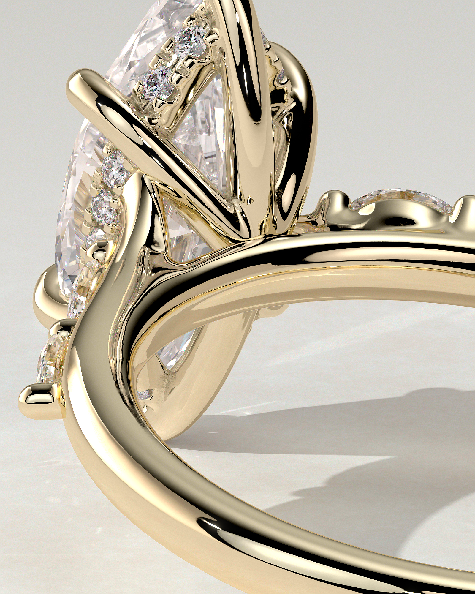 Elsie Solitaire Marquise Ring