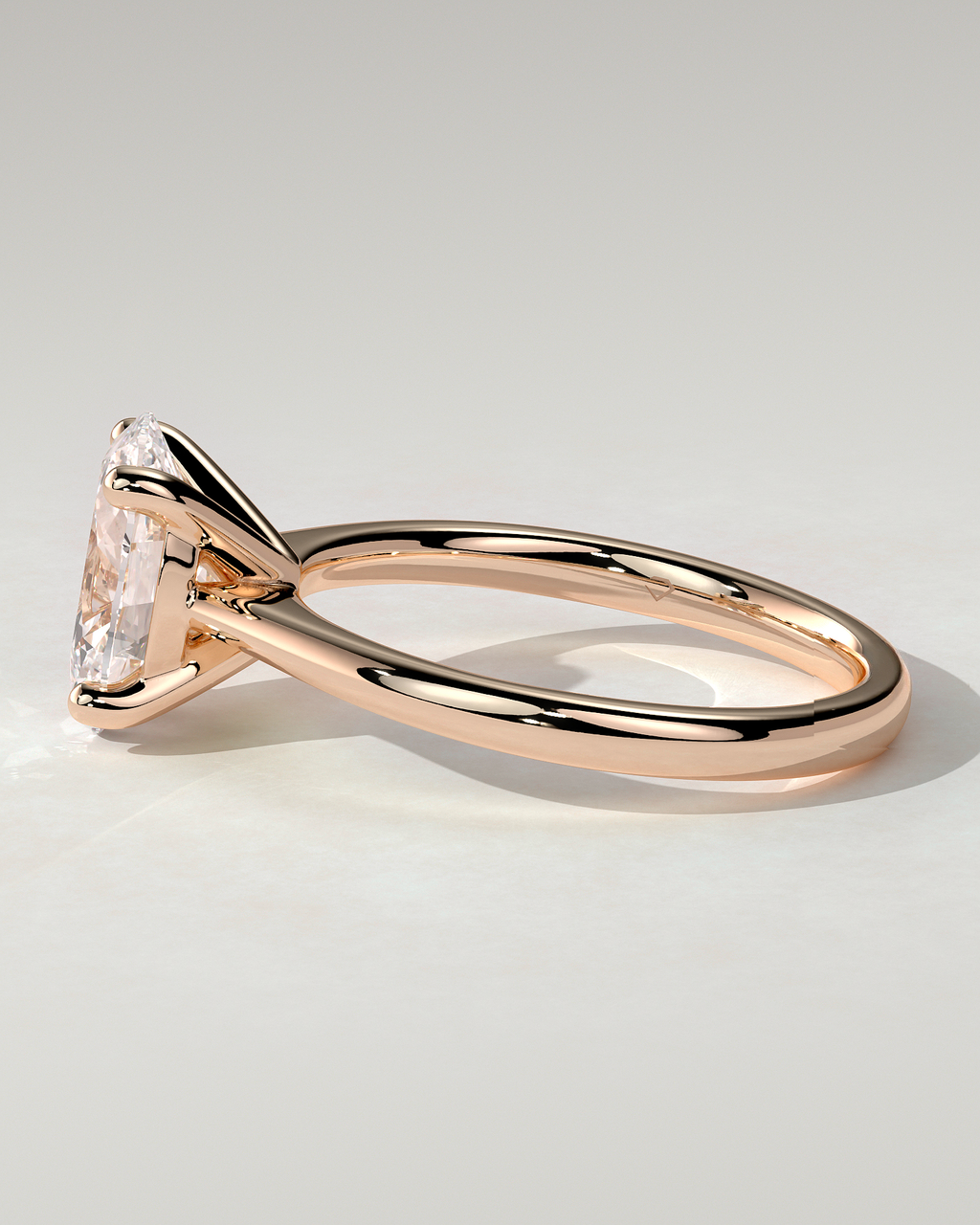 Emily Solitaire Oval Ring