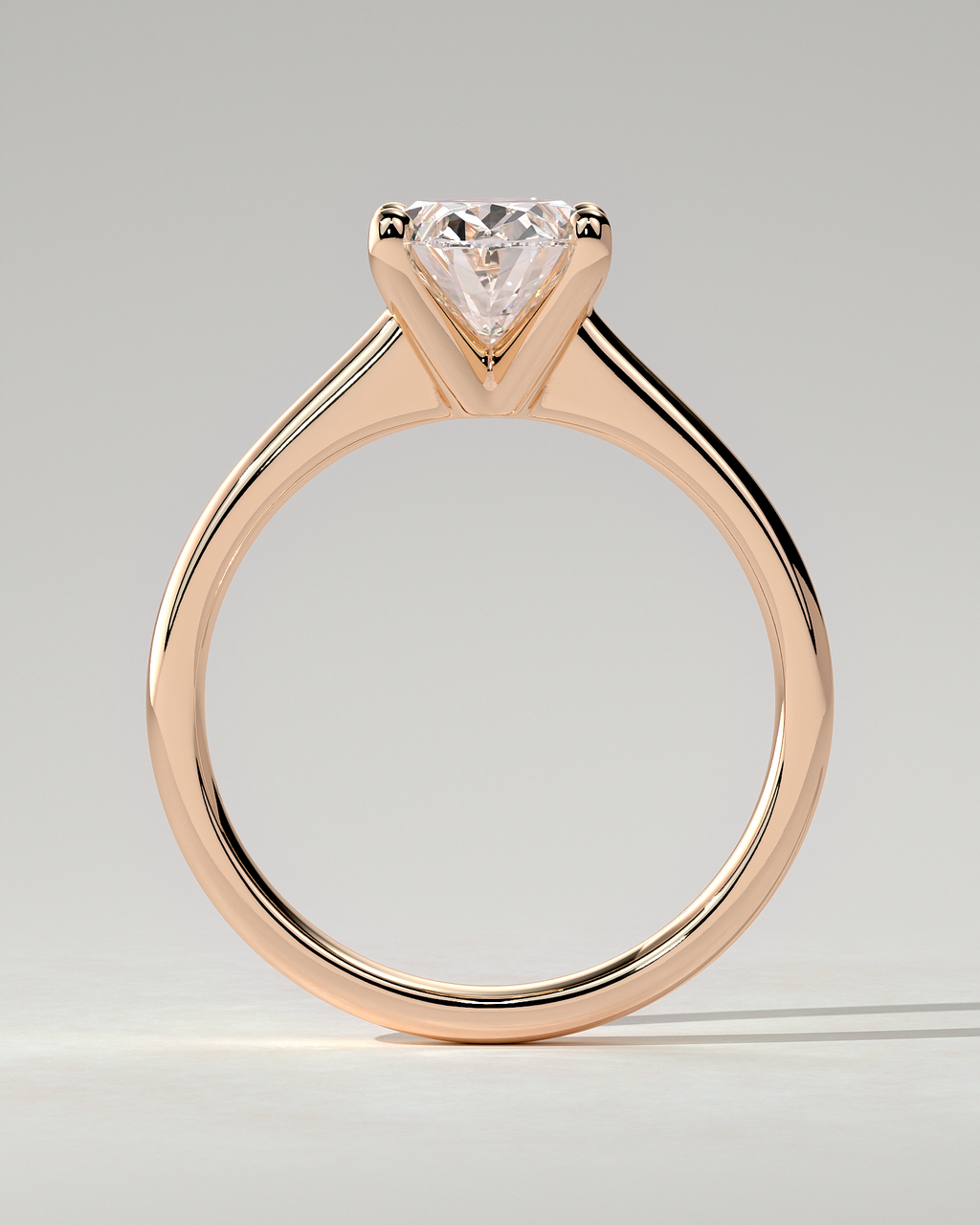 Emily Solitaire Oval Ring