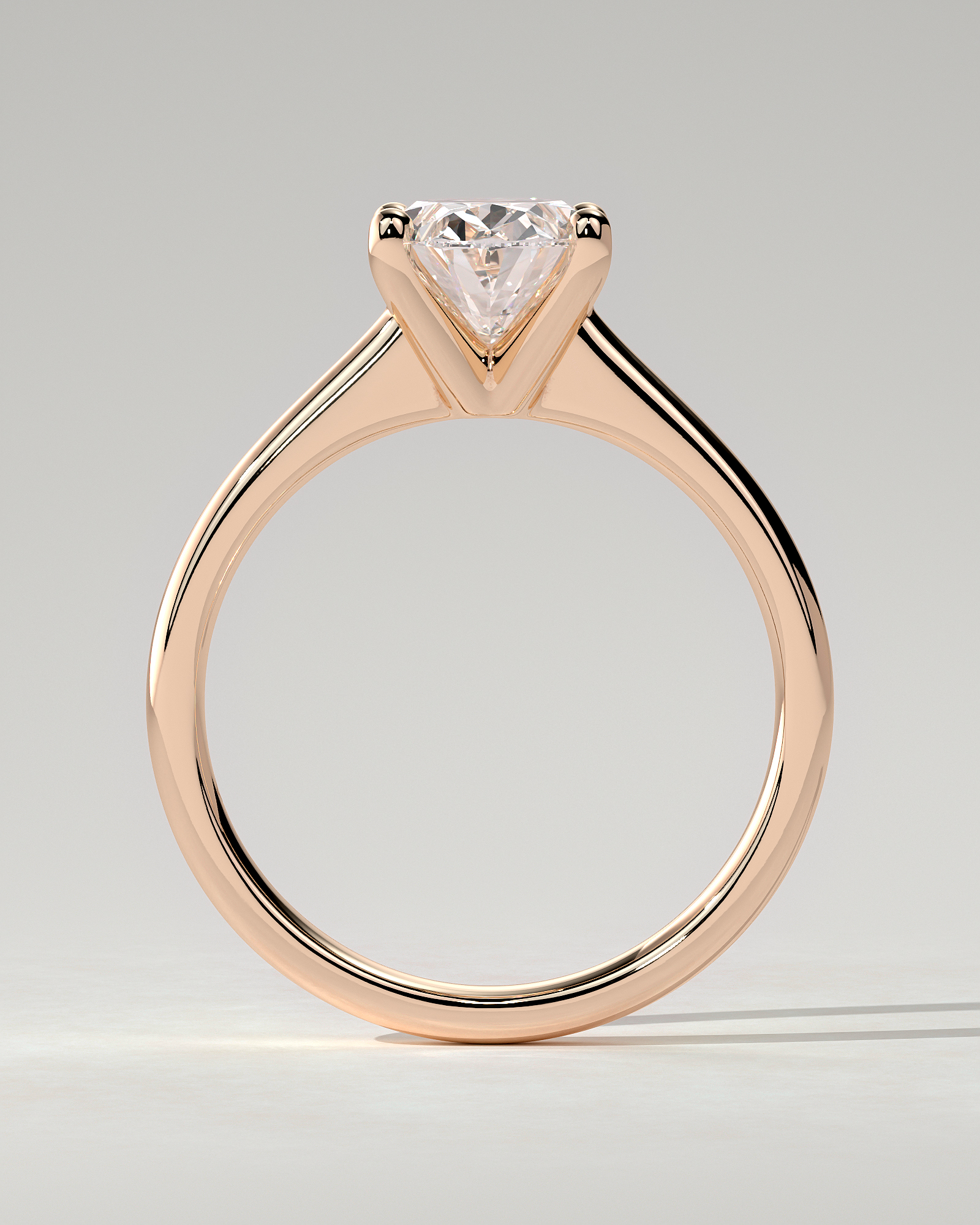 Emily Solitaire Oval Ring