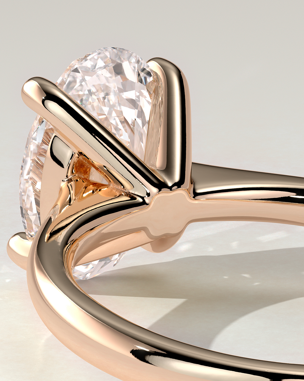 Emily Solitaire Oval Ring