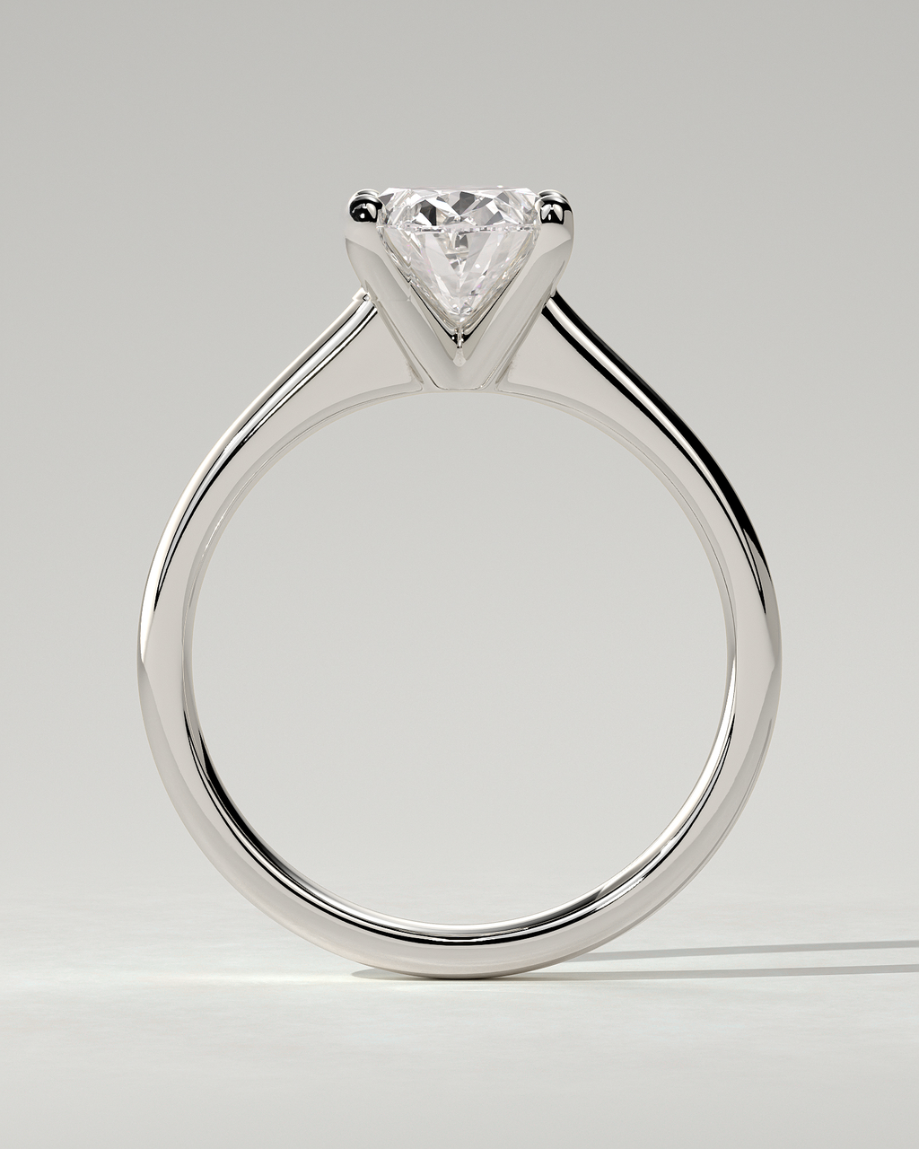 Emily Solitaire Oval Ring
