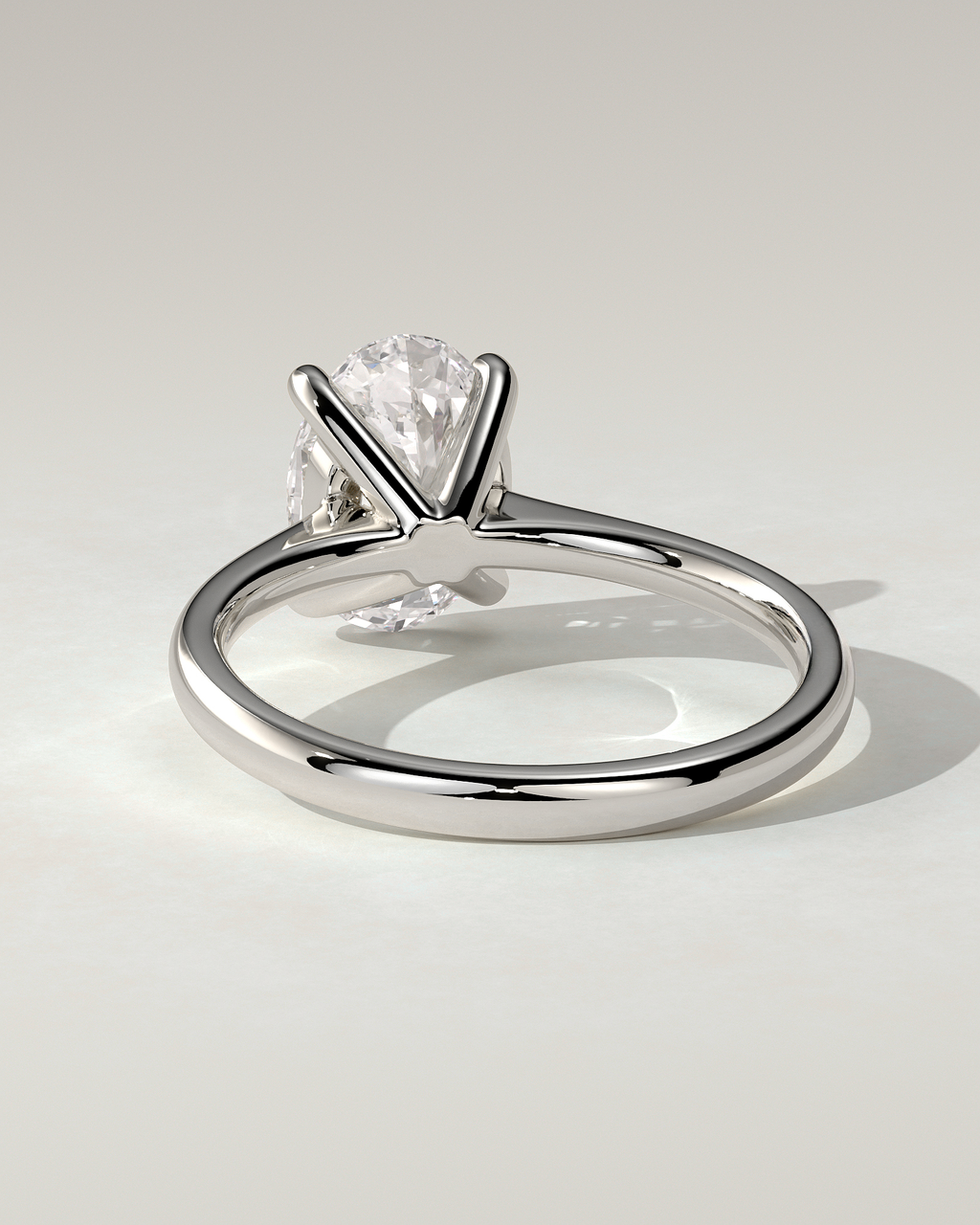 Emily Solitaire Oval Ring