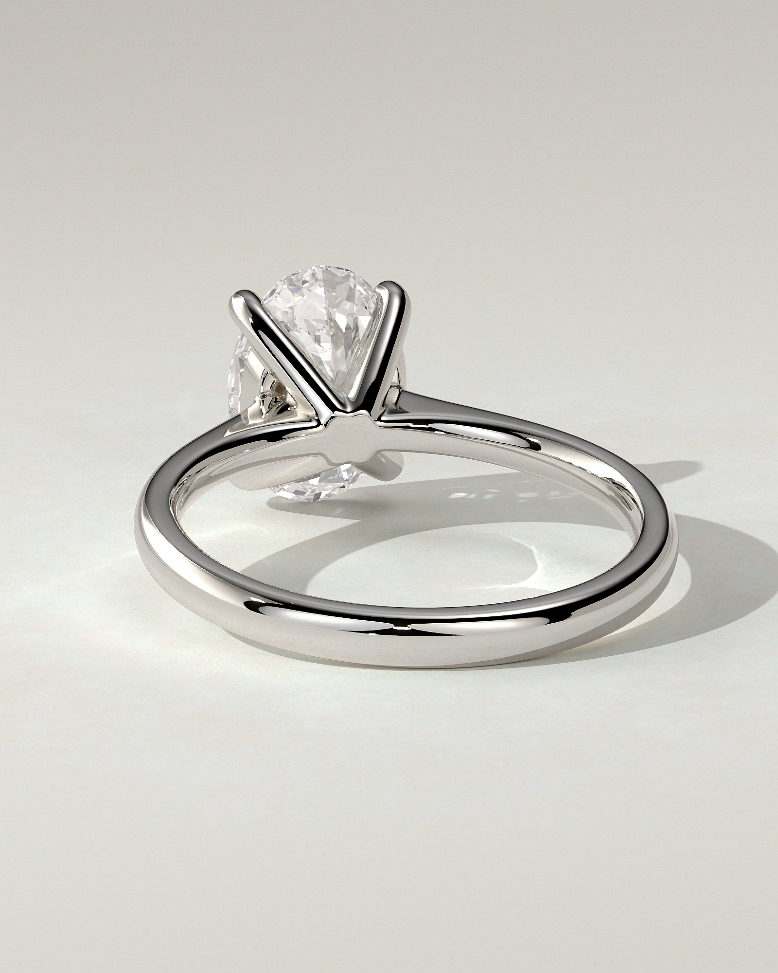 Emily Solitaire Oval Ring