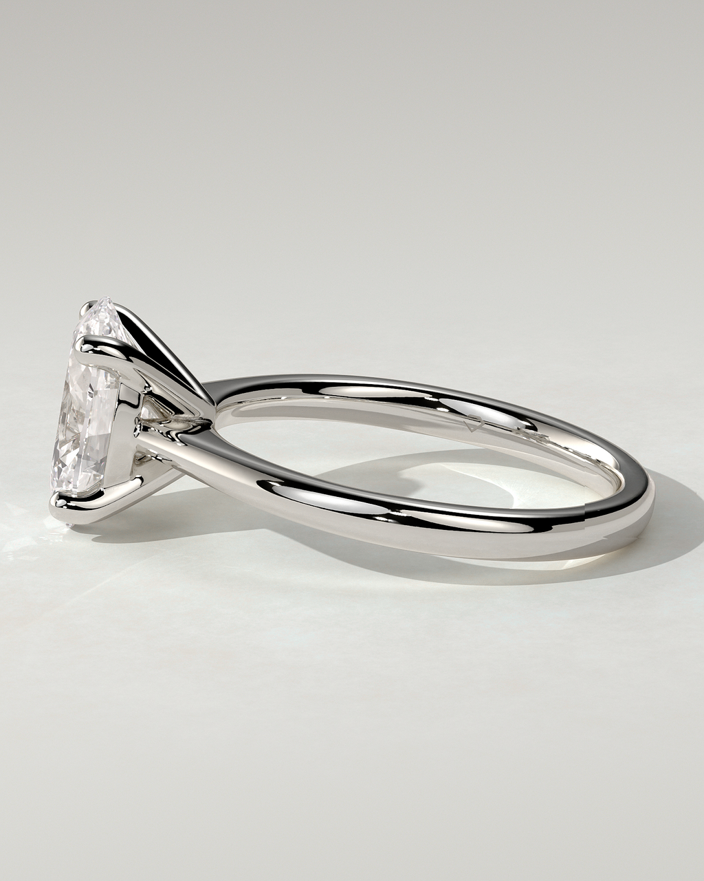 Emily Solitaire Oval Ring