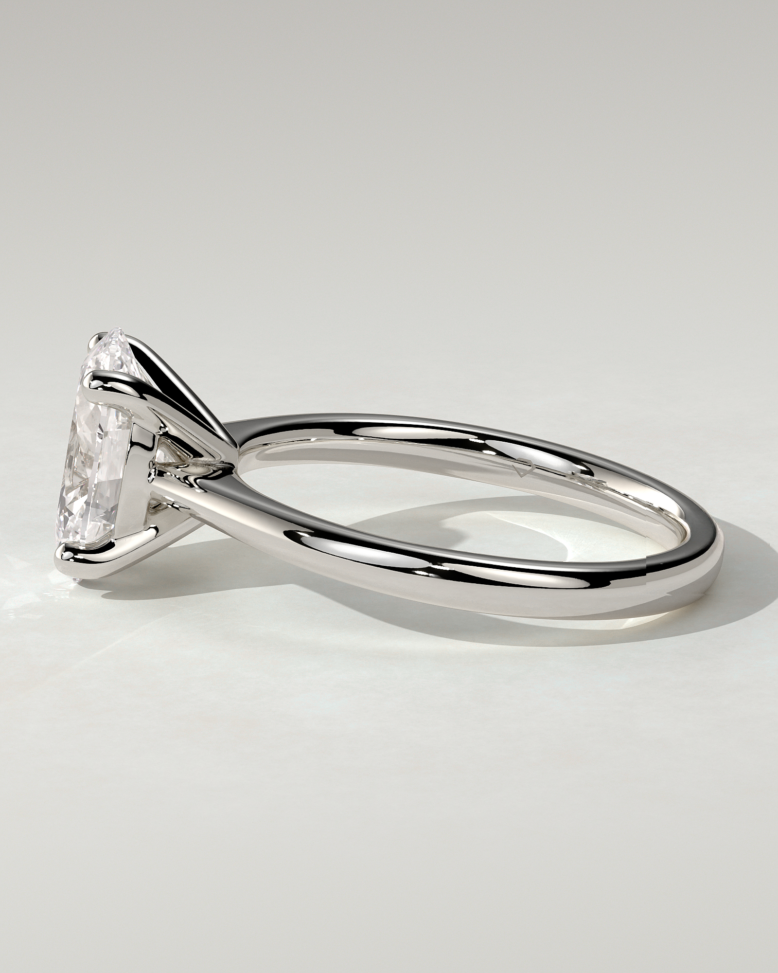 Emily Solitaire Oval Ring
