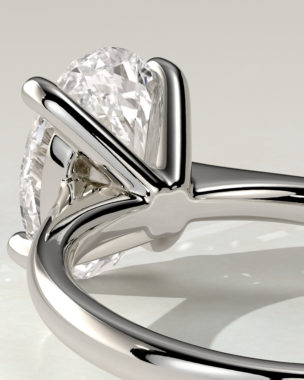 Emily Solitaire Oval Ring