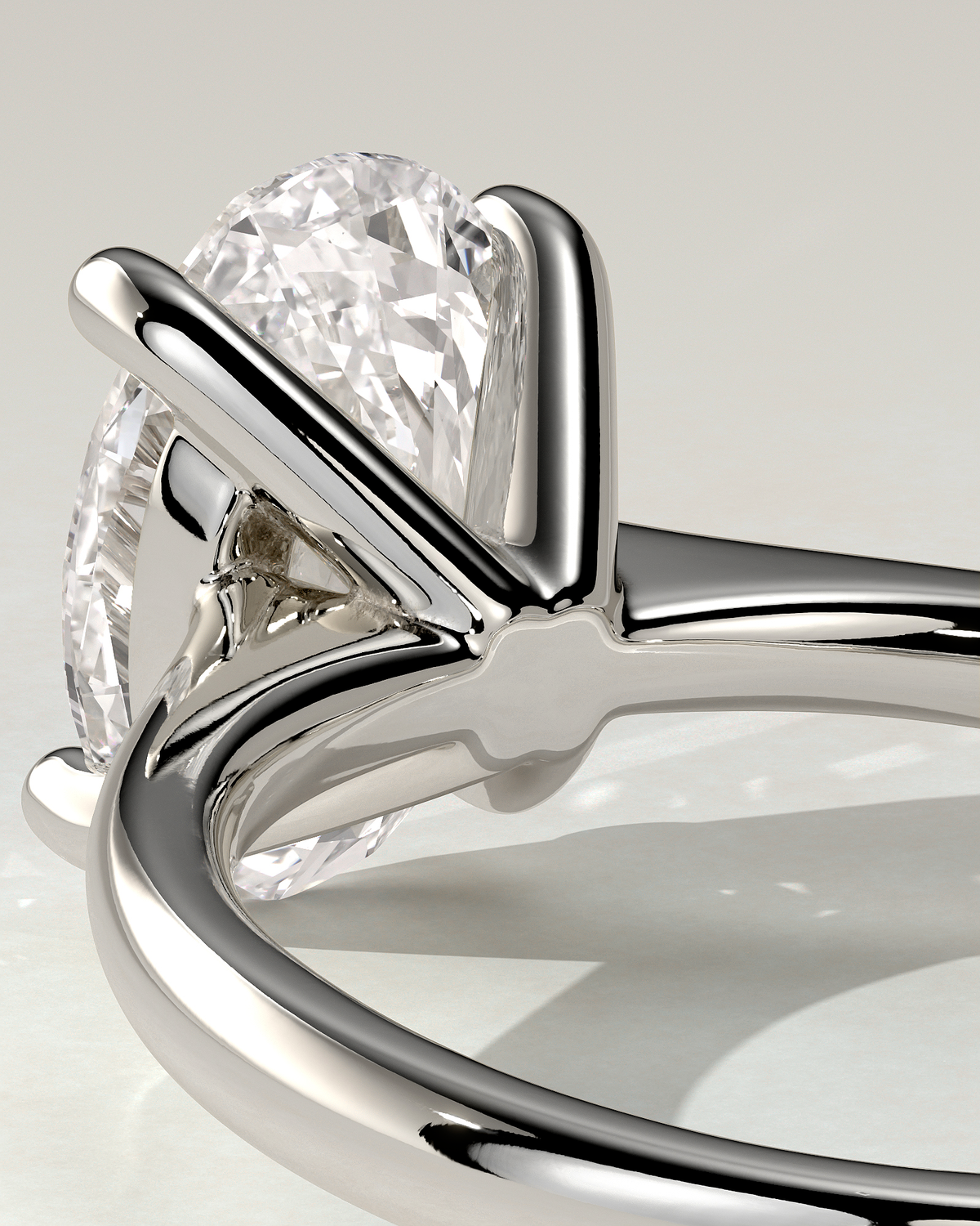 Emily Solitaire Oval Ring