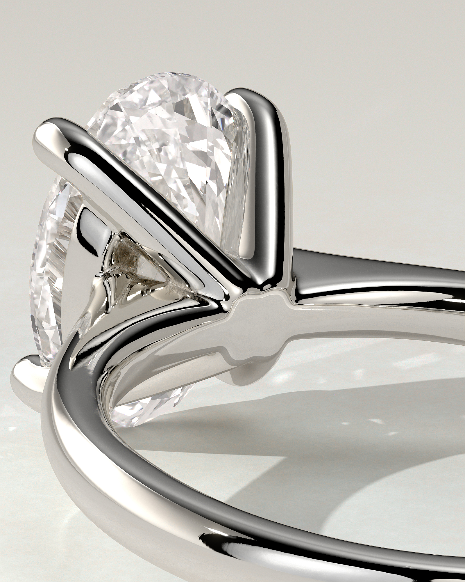 Emily Solitaire Oval Ring