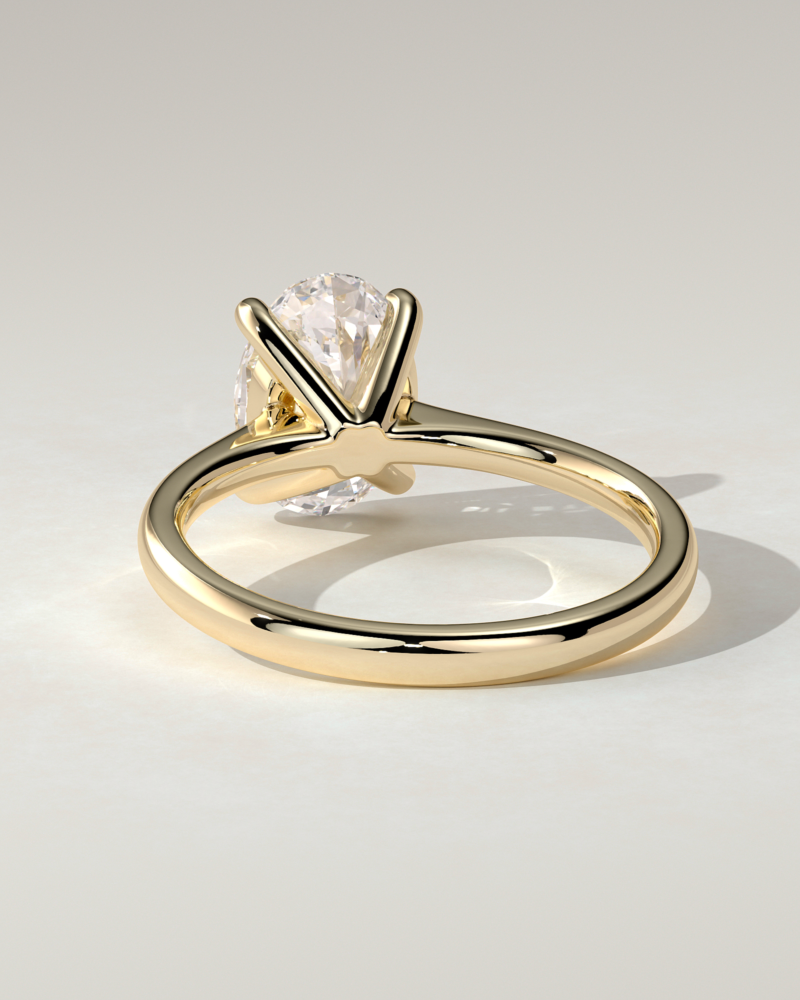 Emily Solitaire Oval Ring
