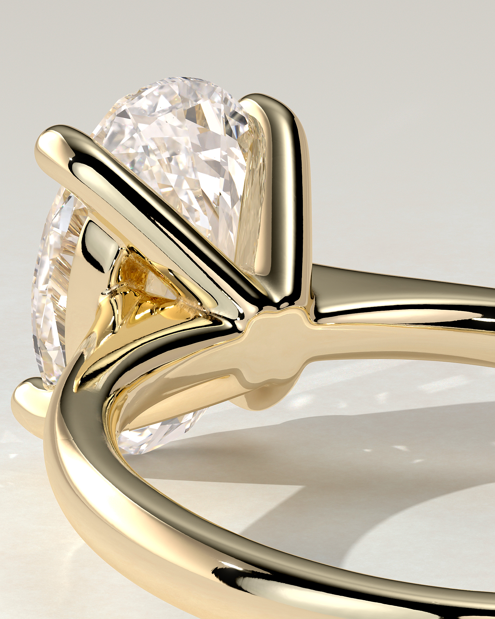 Emily Solitaire Oval Ring