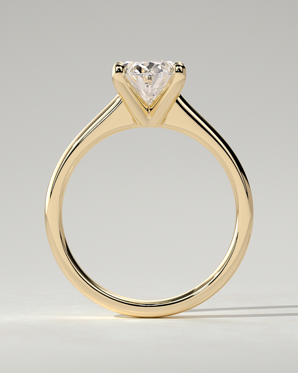 Emily Solitaire Oval Ring