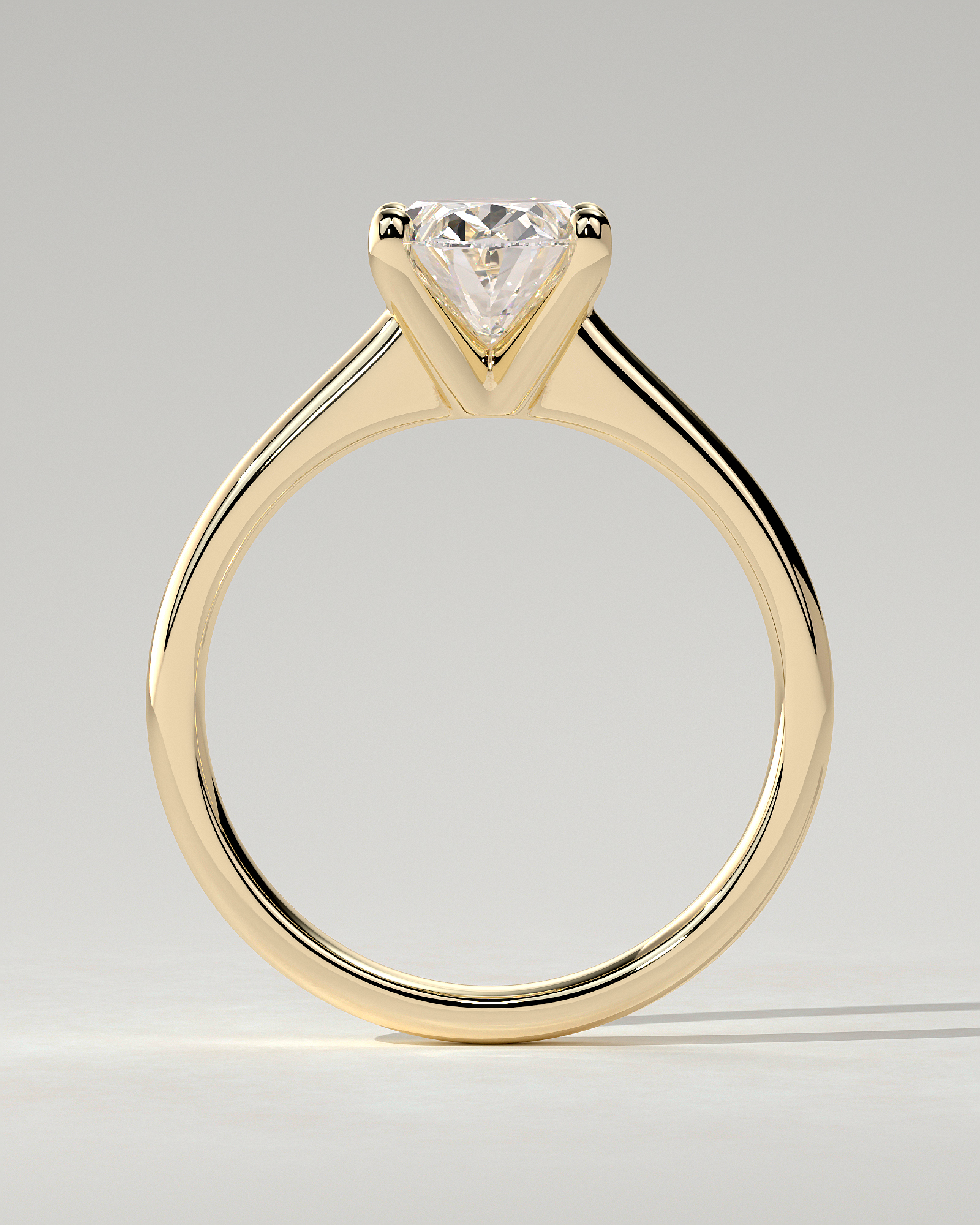 Emily Solitaire Oval Ring