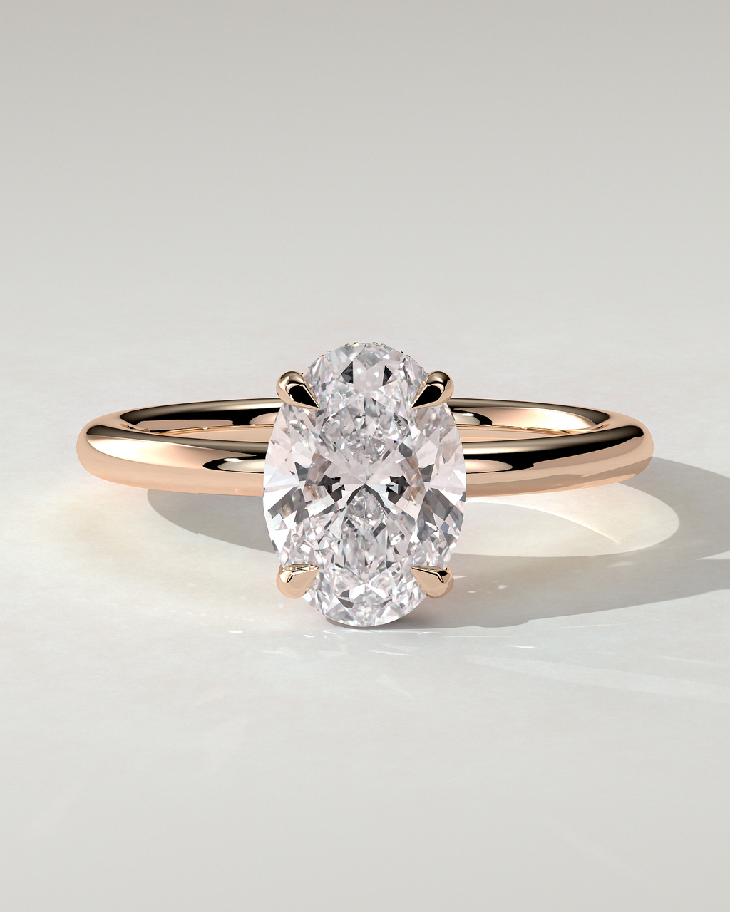Emma Solitaire Oval Ring