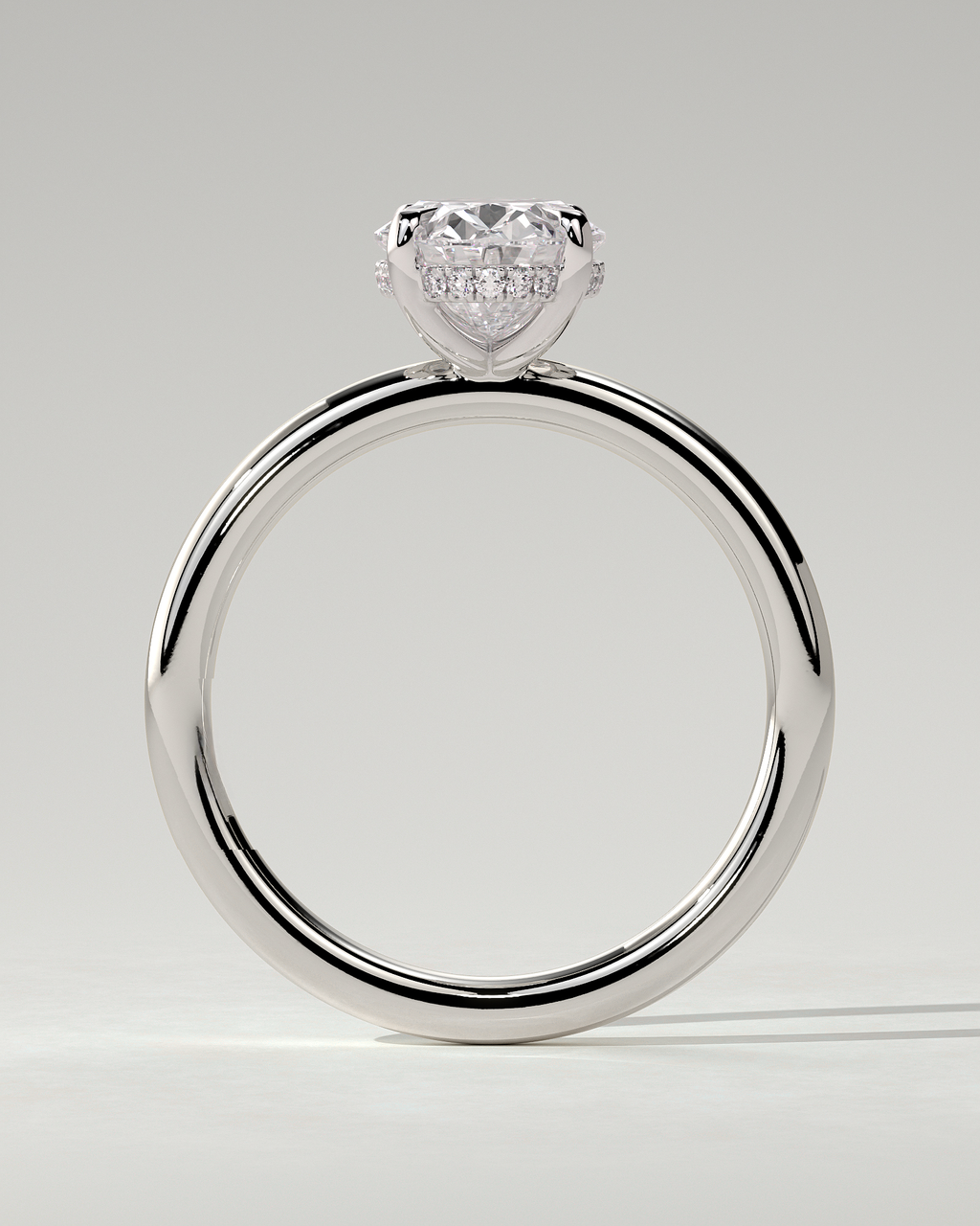 Emma Solitaire Oval Ring