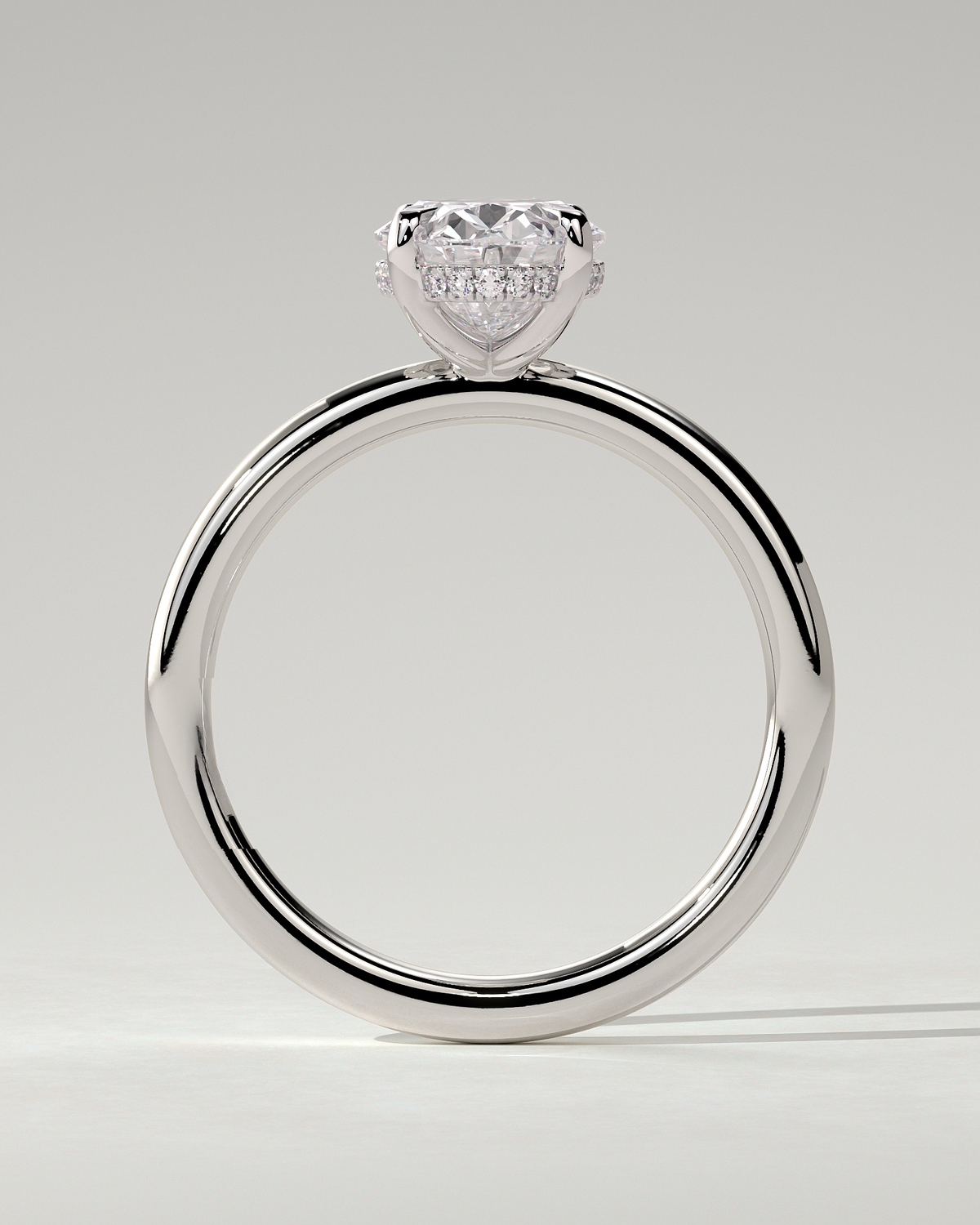 Emma Solitaire Oval Ring