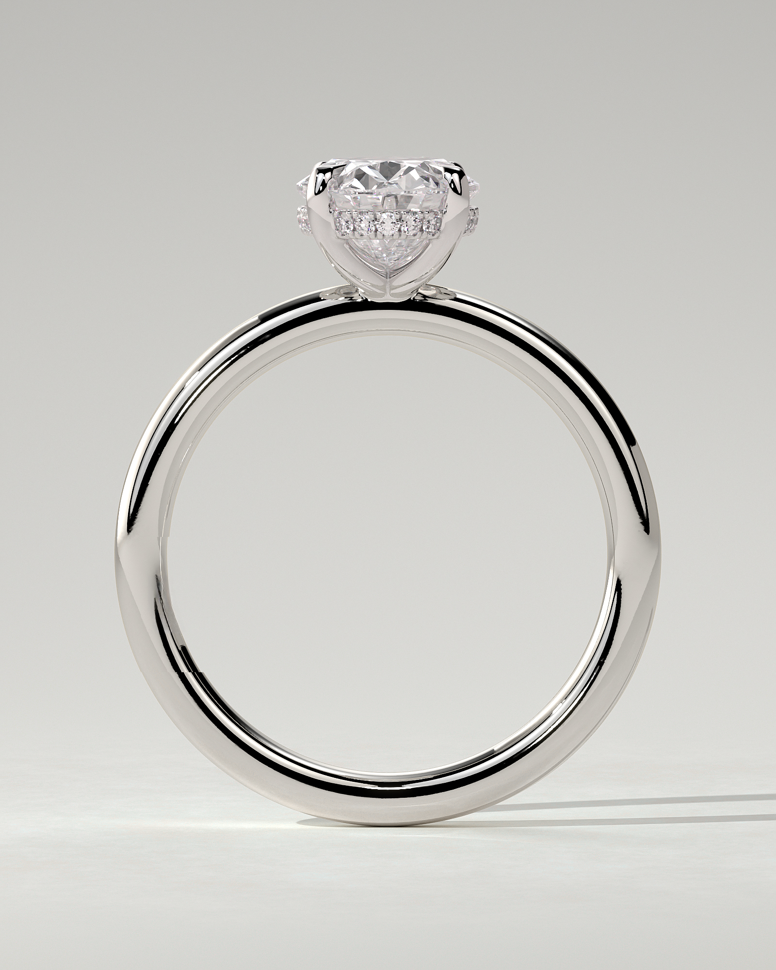 Emma Solitaire Oval Ring