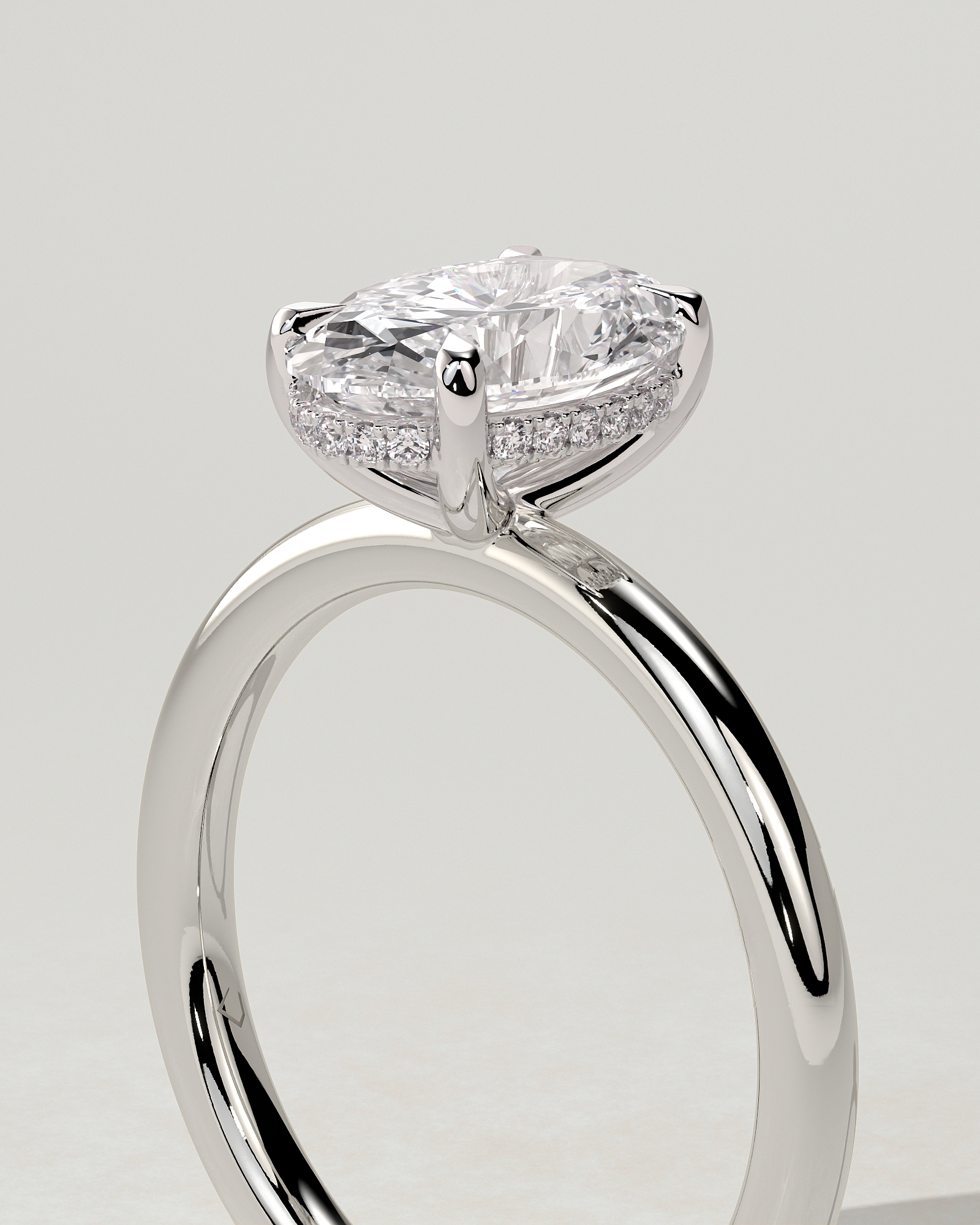 Emma Solitaire Oval Ring