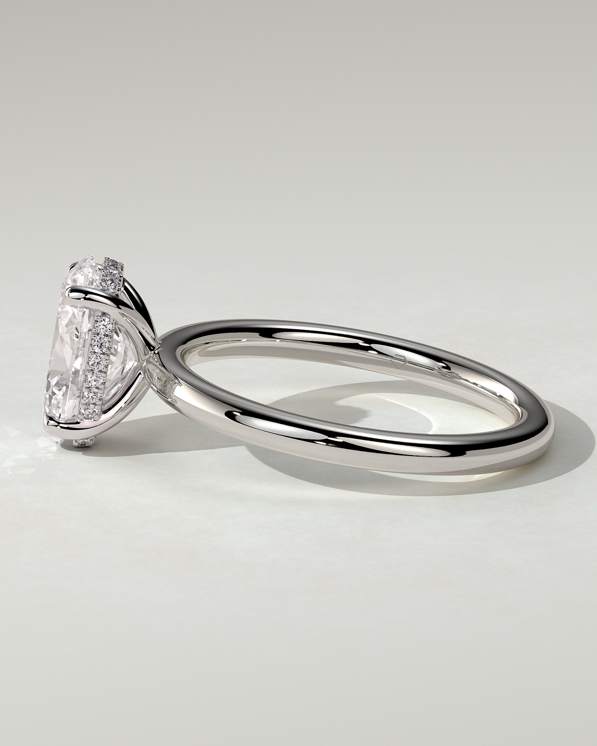 Emma Solitaire Oval Ring