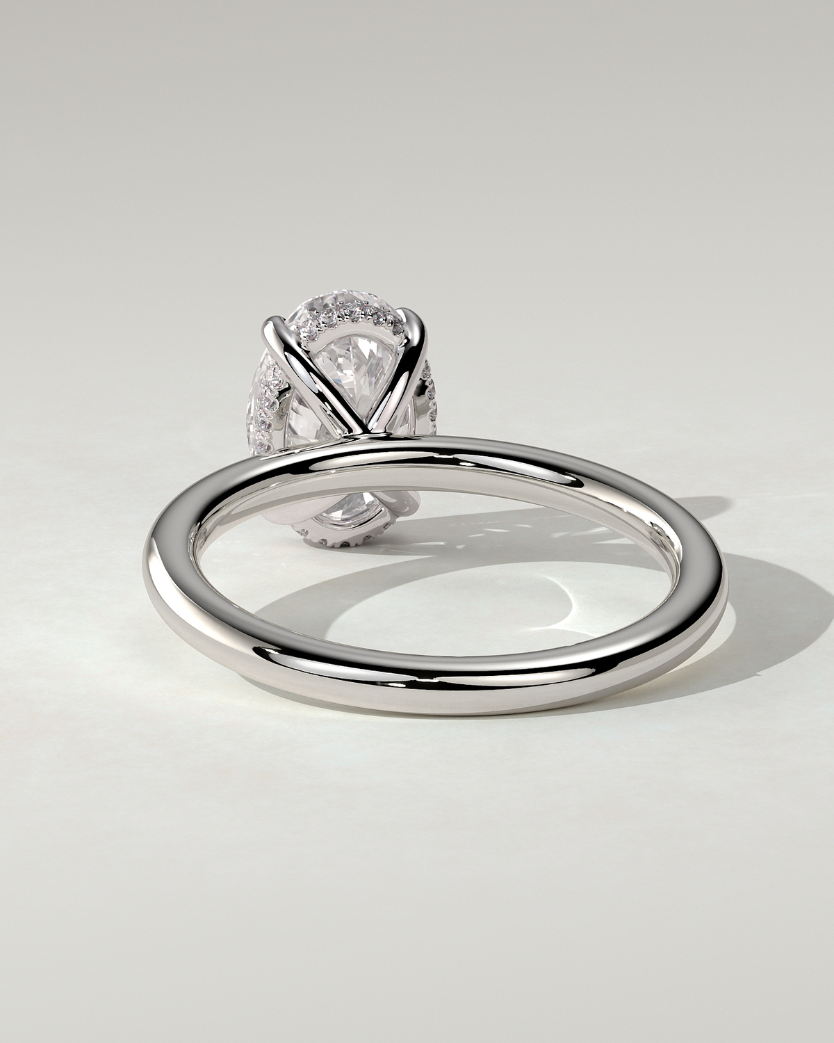 Emma Solitaire Oval Ring