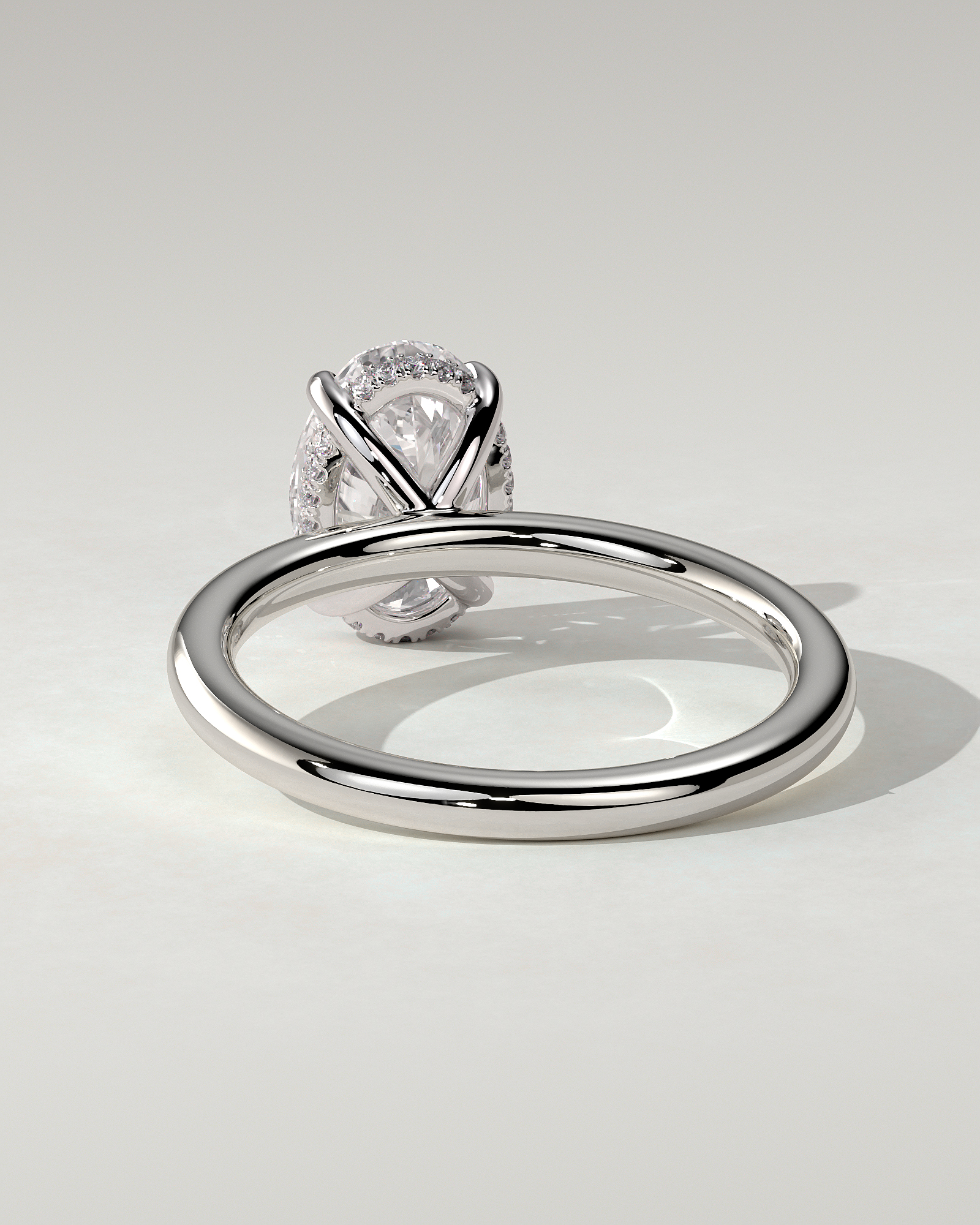 Emma Solitaire Oval Ring